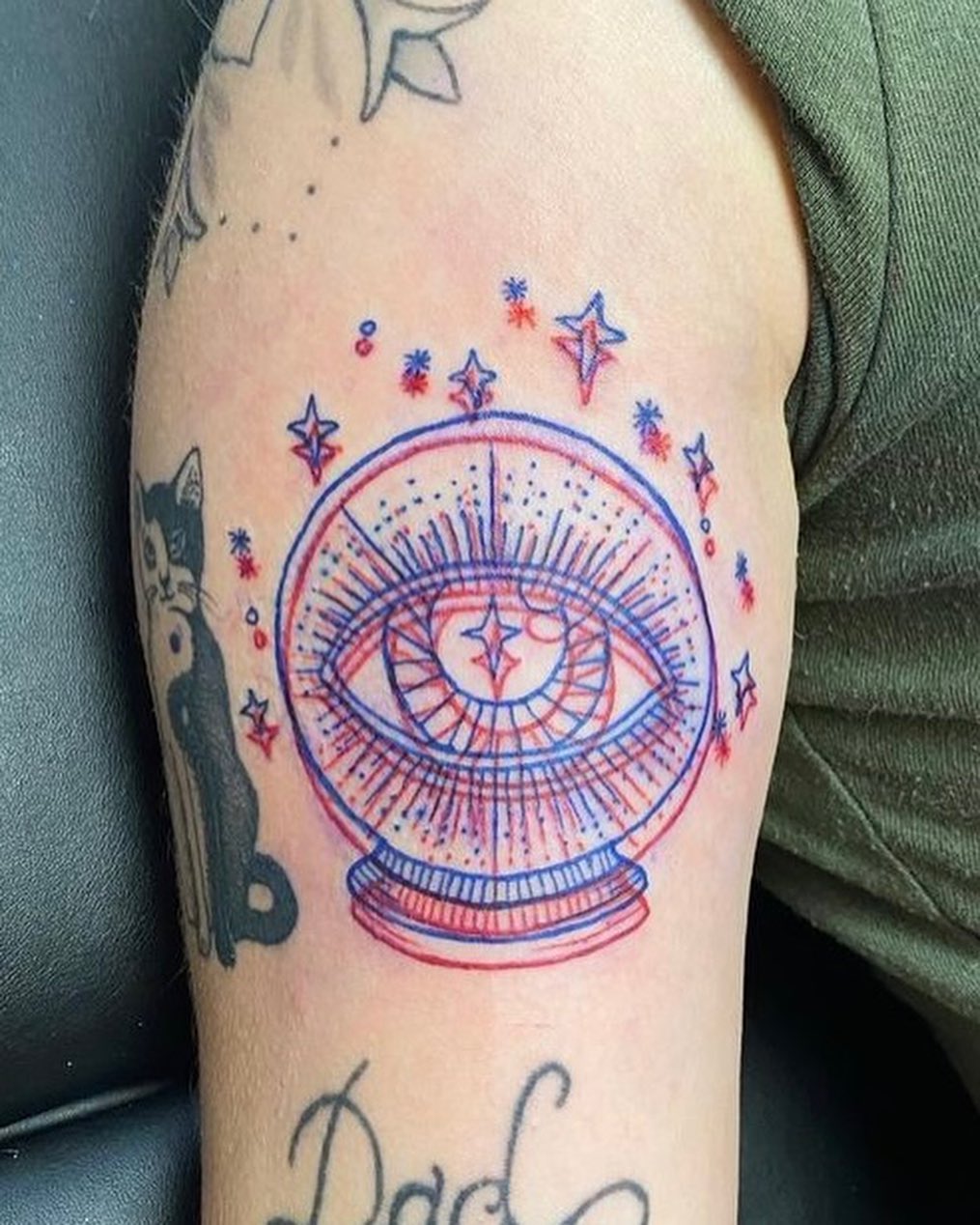 Diseño holográfico colorido