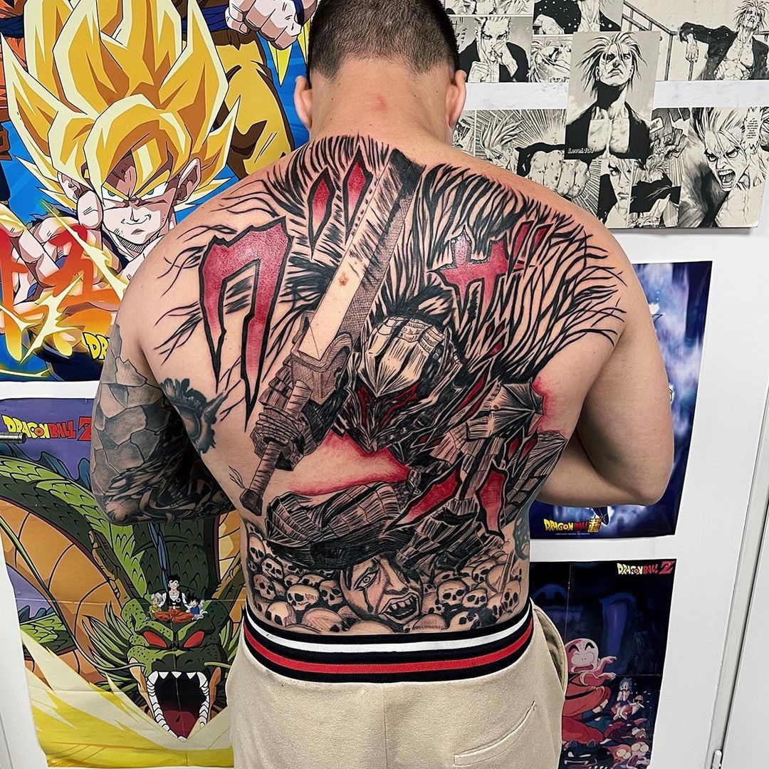 Espalda completa Tatuaje Berserk