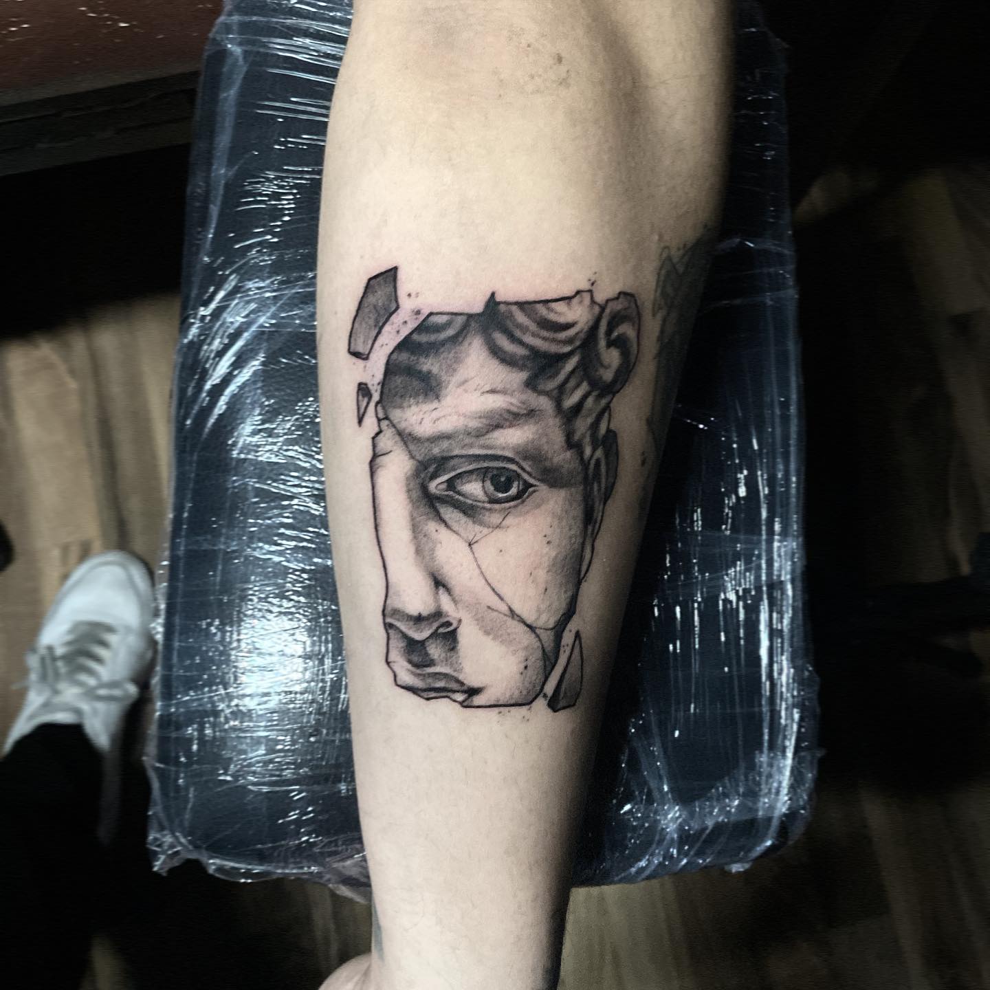 Estatua de David Tatuaje de Puntos