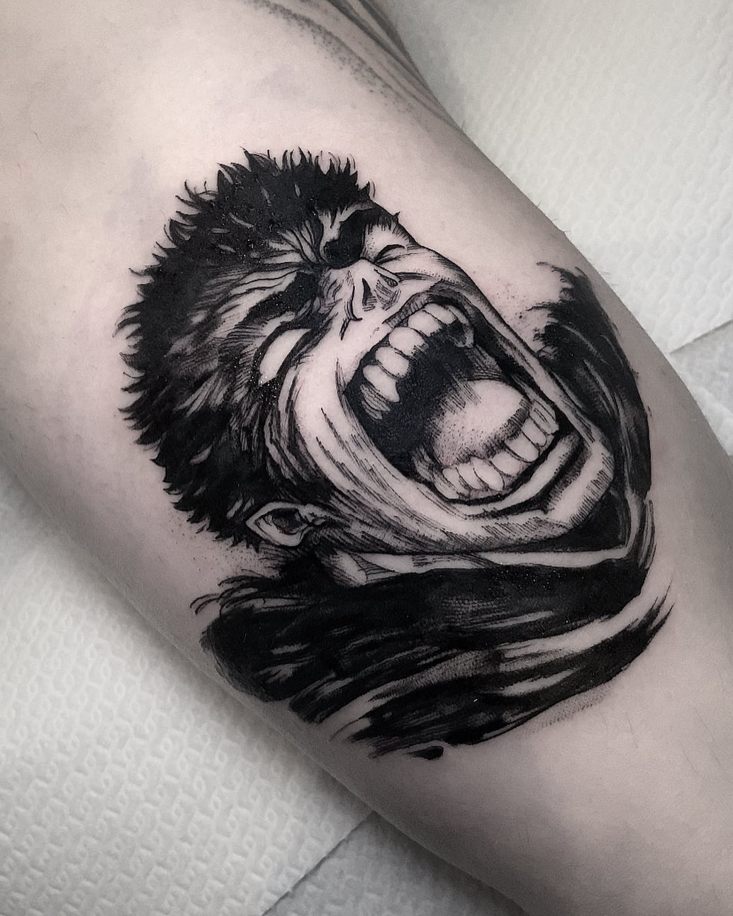 Gritando Berserk Tatuaje