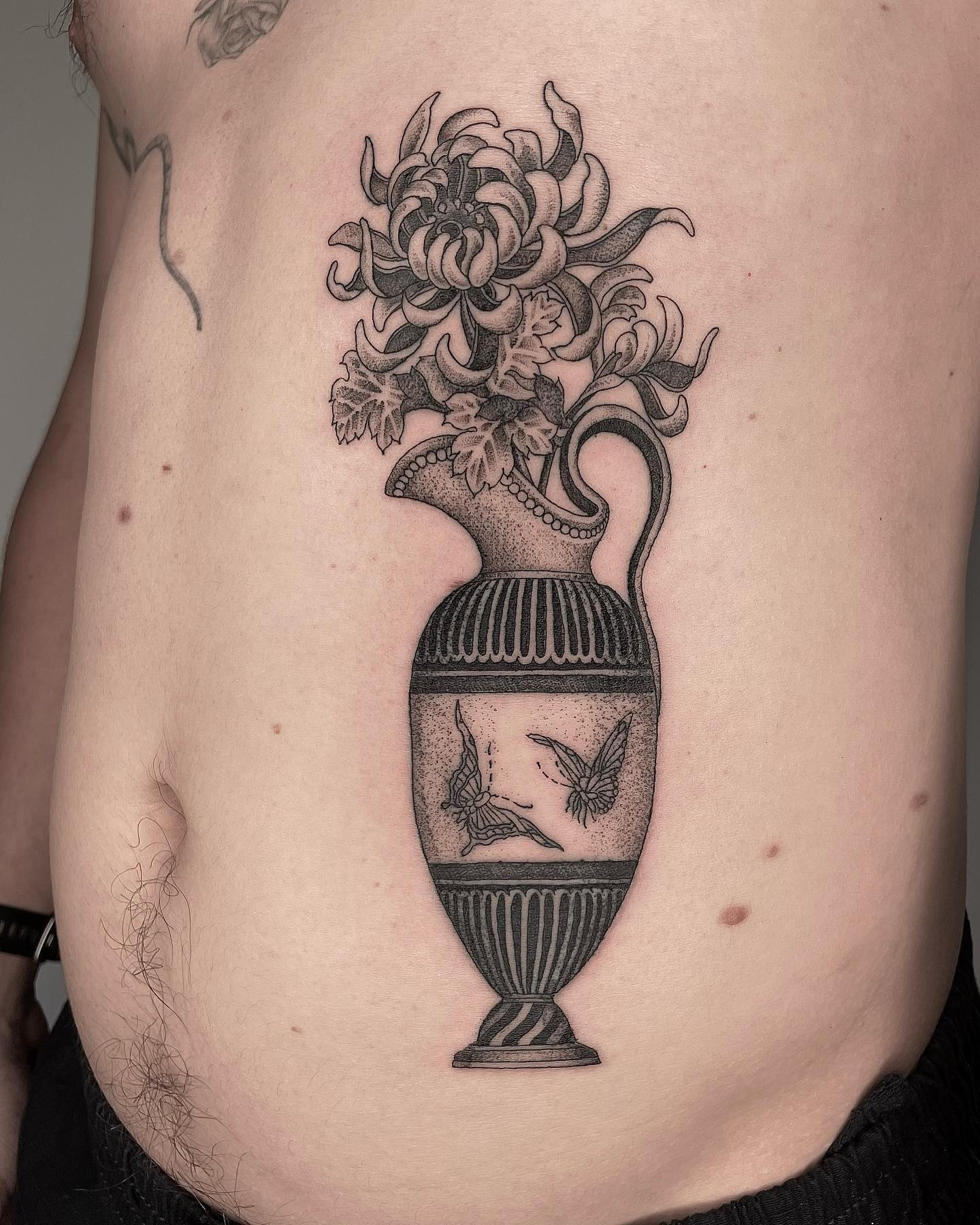 Mariposas Tatuaje de puntillismo