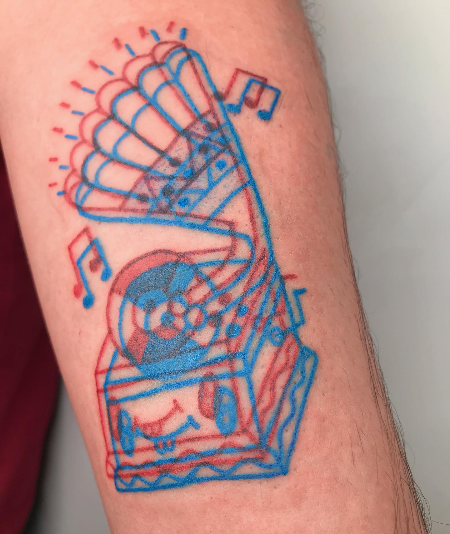 Música Tattoo Azul y Rojo