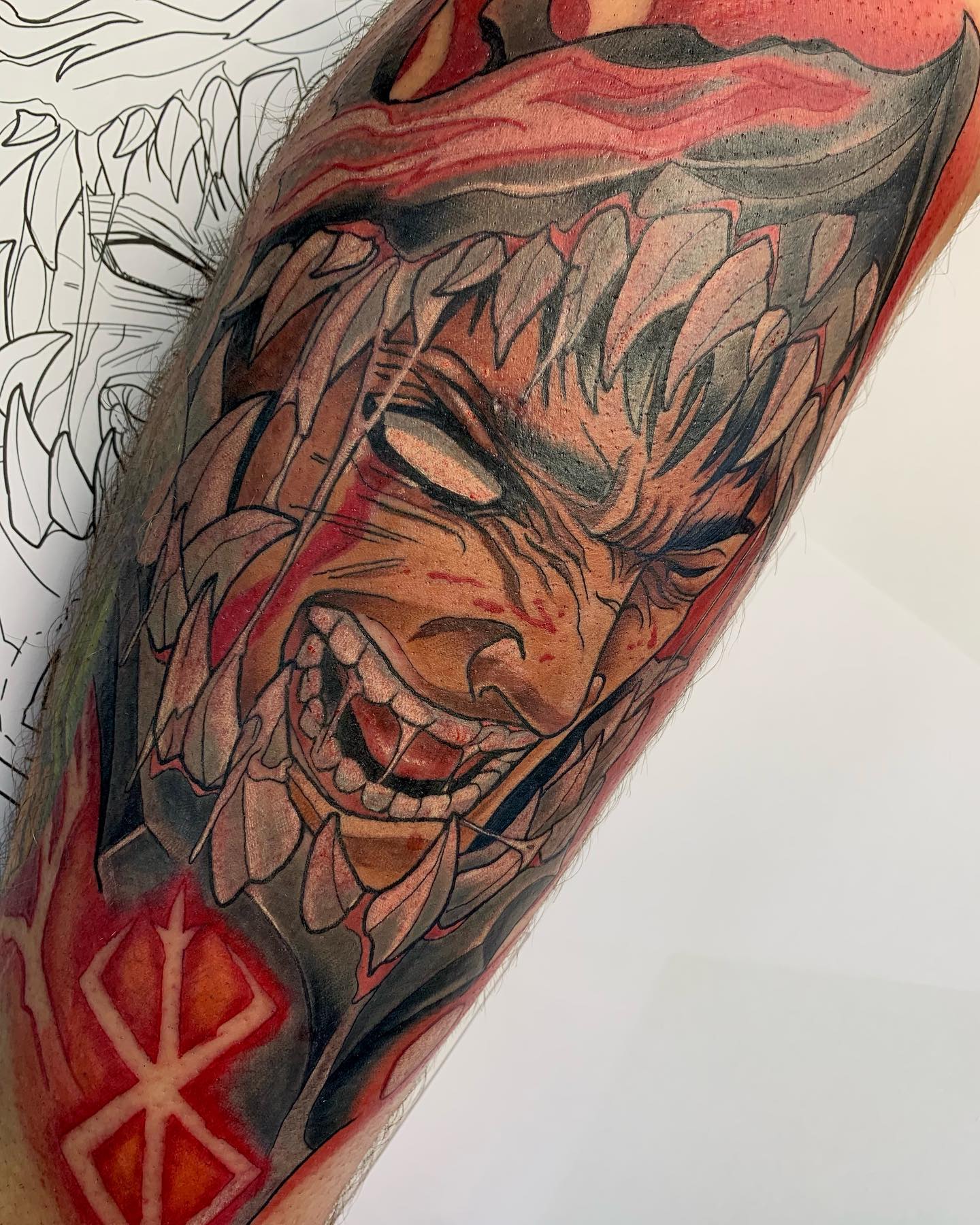 Tatuaje Berserk Colorido