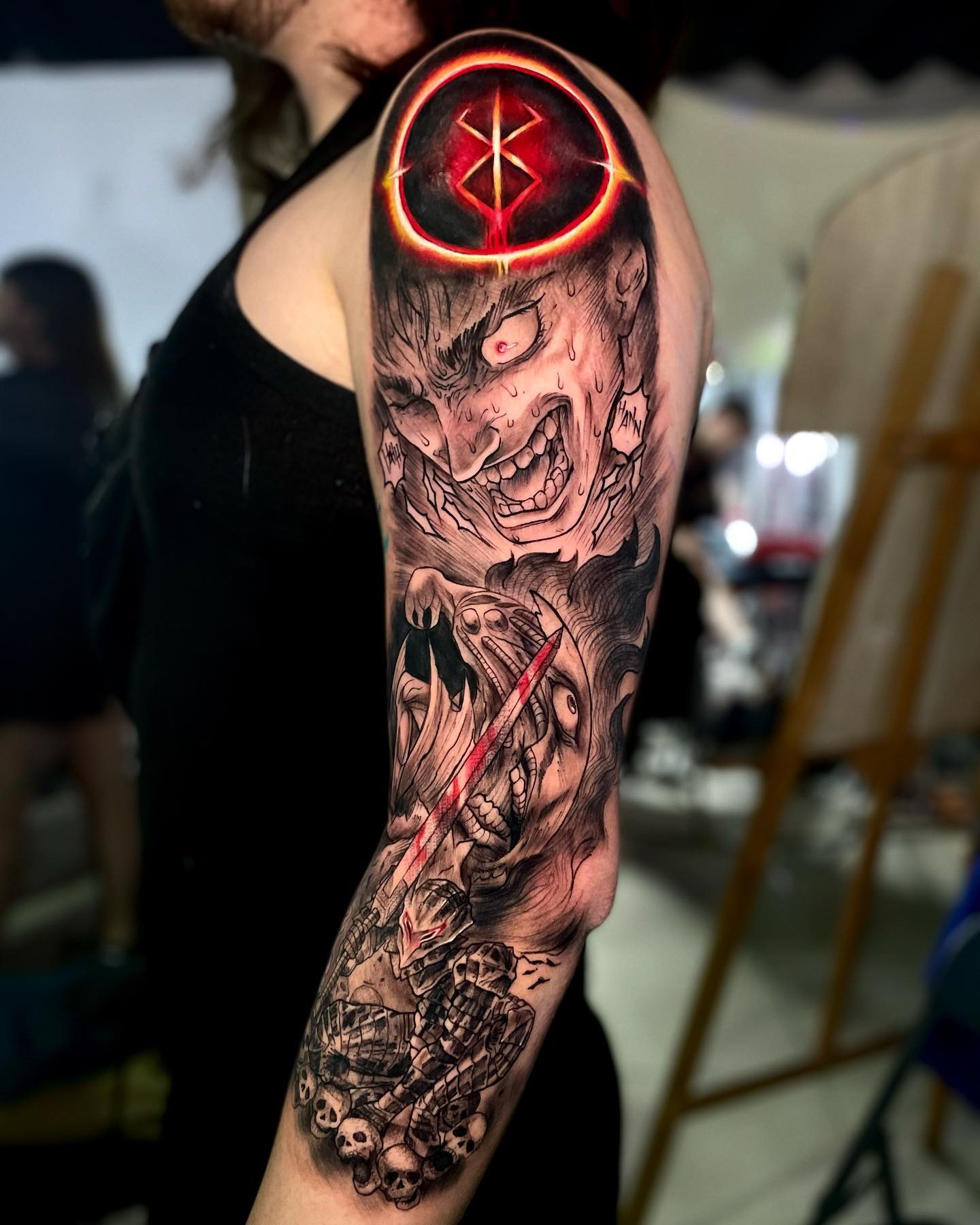 Tatuaje Berserk de Brazo Completo