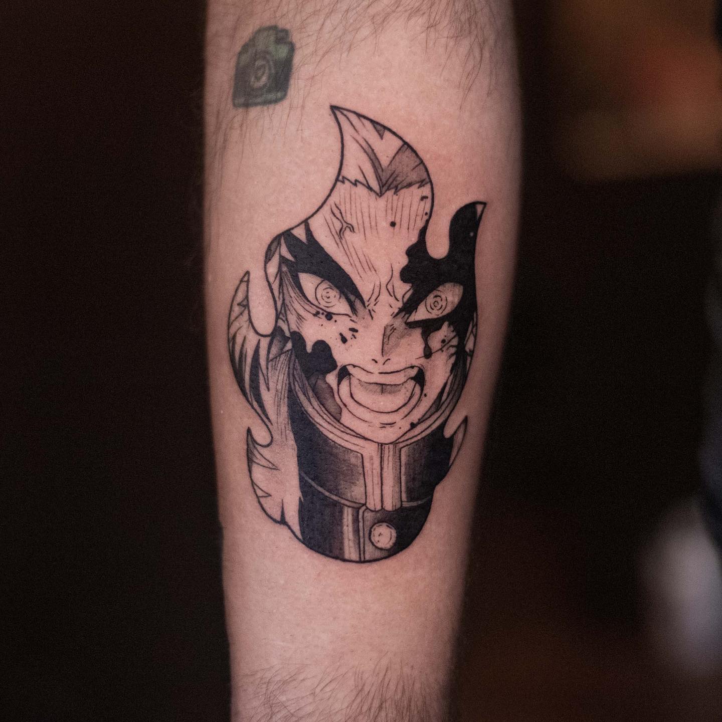 Tatuaje de anime de Rengoku