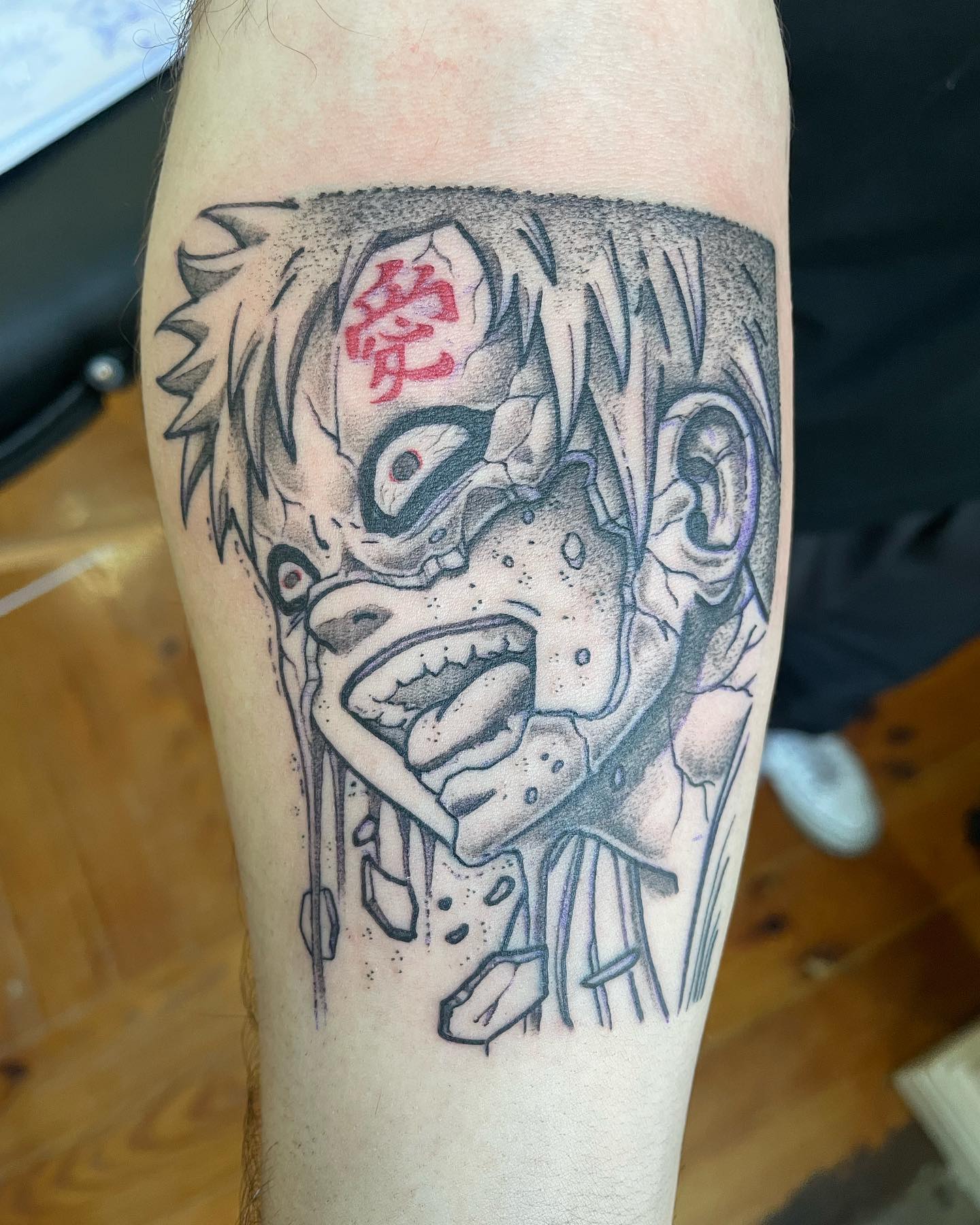 Diseño de tatuaje genial de Gaara