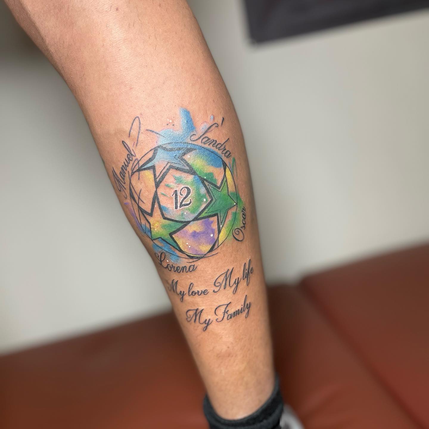 Idea de tatuaje de becerro estrella