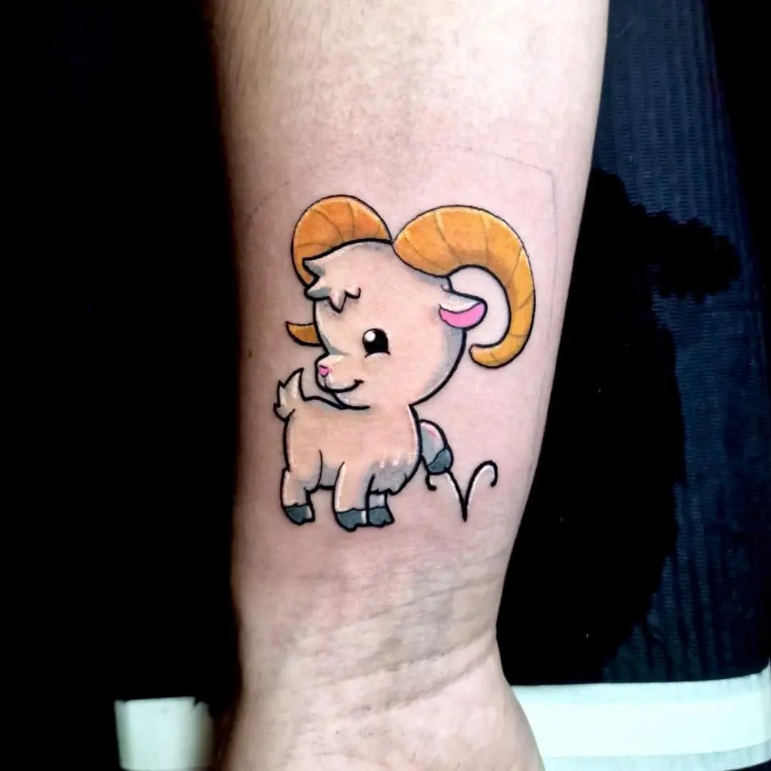 Caricatura Aries Tatuaje Tinta