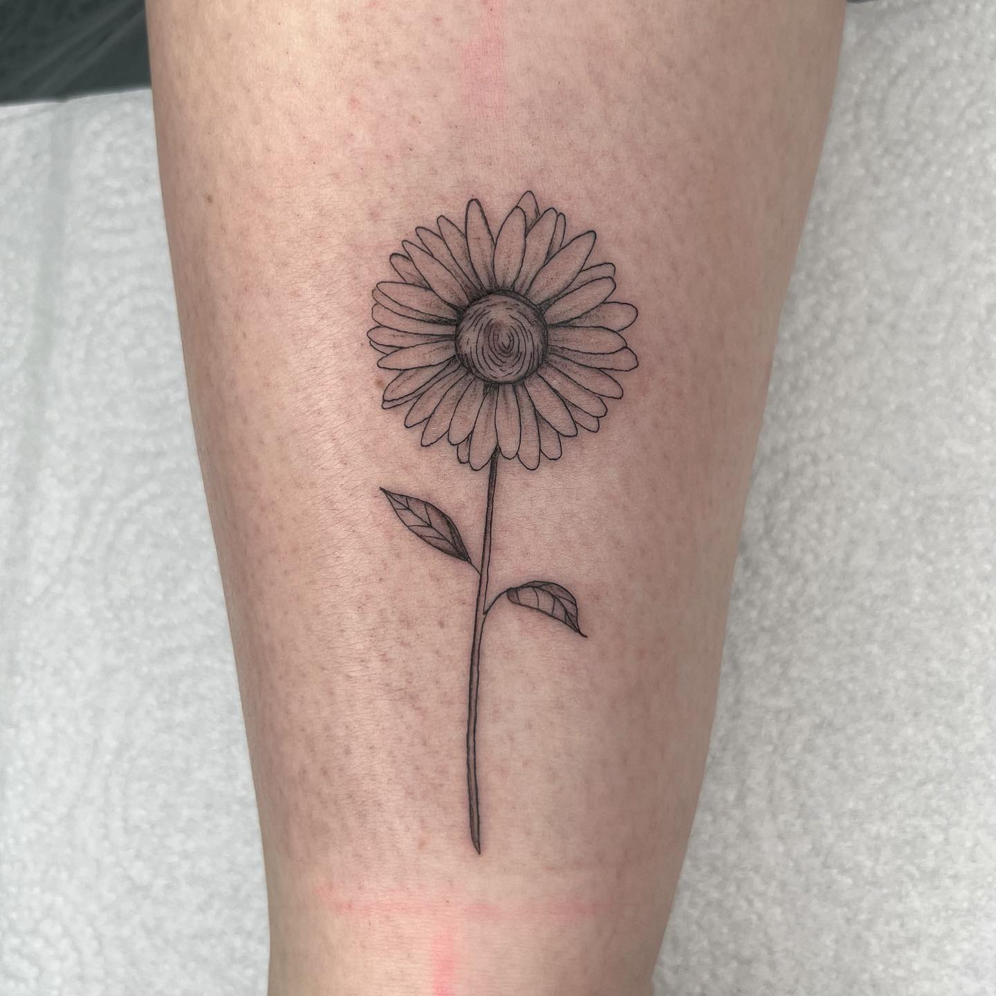 Creación de estampado de tatuaje de margarita