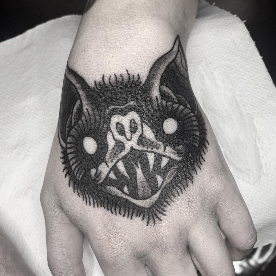 Murciélago Mano Tatuaje