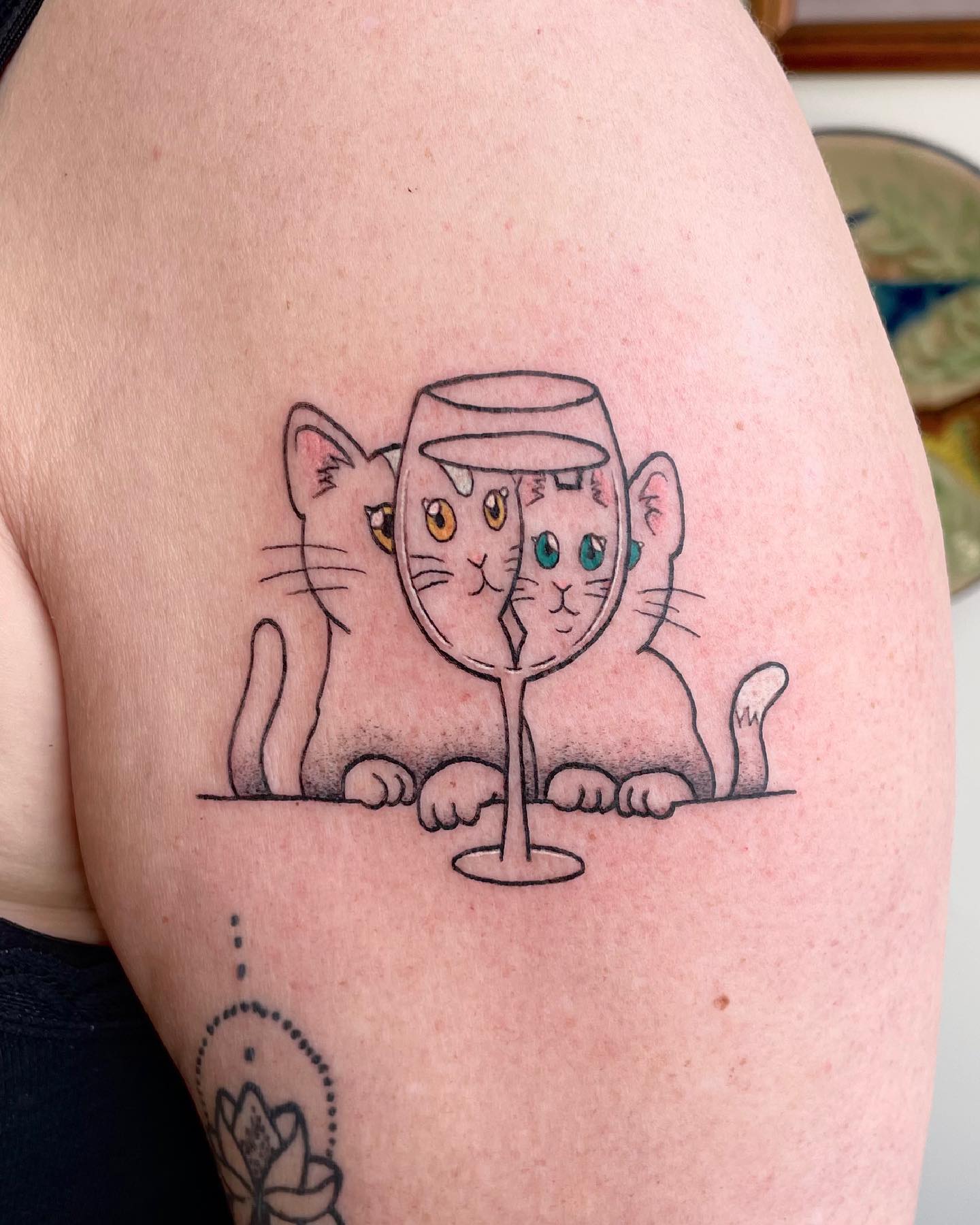 Tatuaje de Gato Lindo
