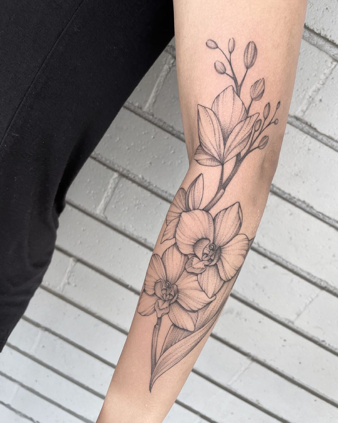 Tatuaje de OrquÃdea Negra