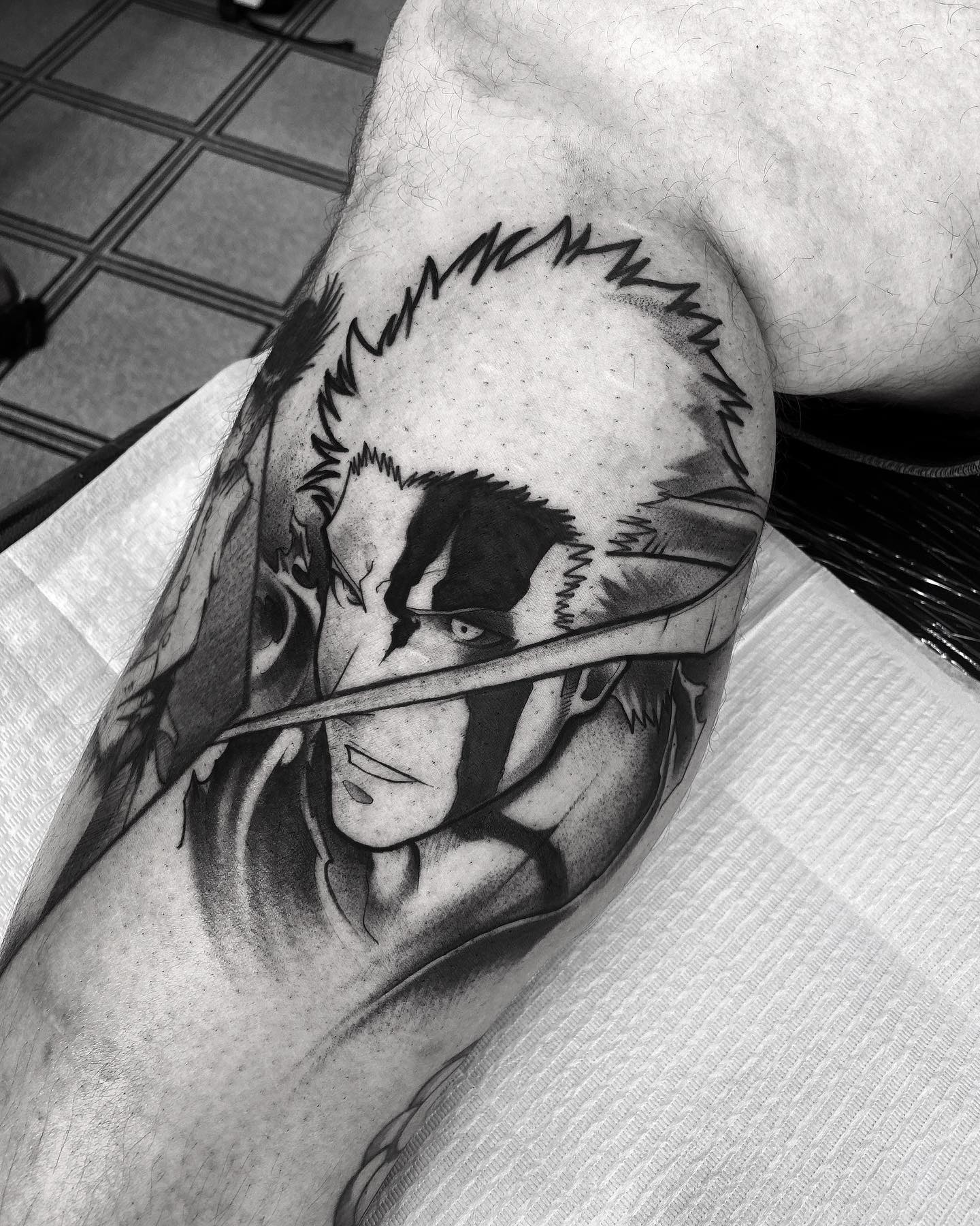 Zaraki Kempachi Tatuaje de Anime