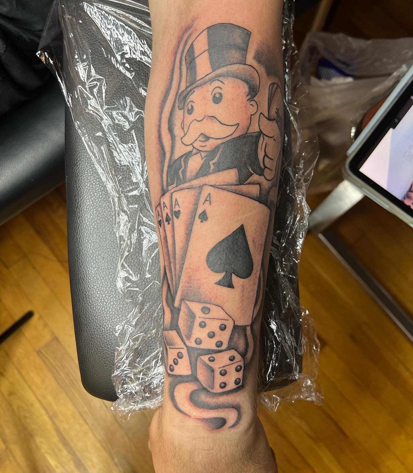 Monopoly Dinero Tatuaje