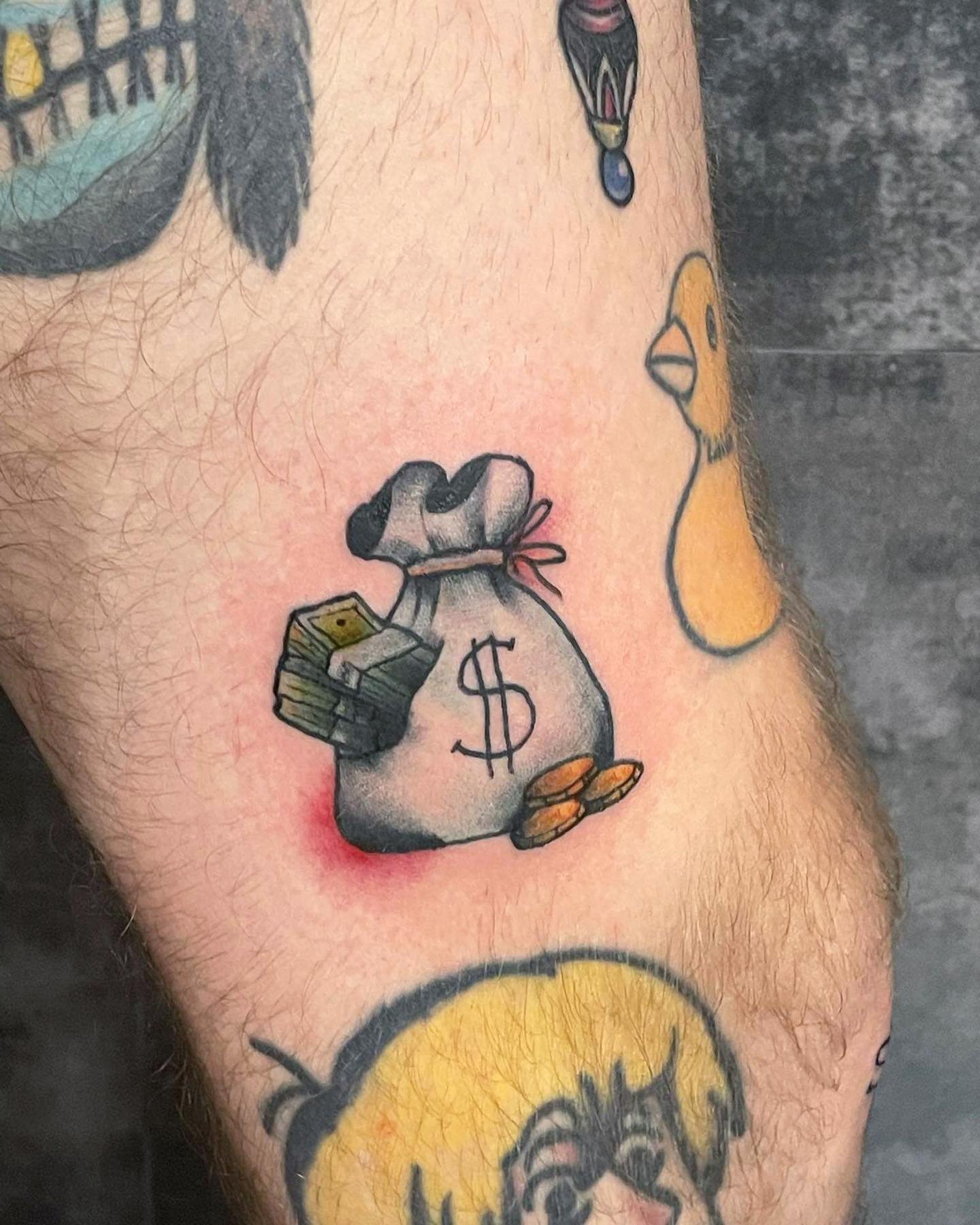 Pequeña Bolsa de Dinero Tatuada