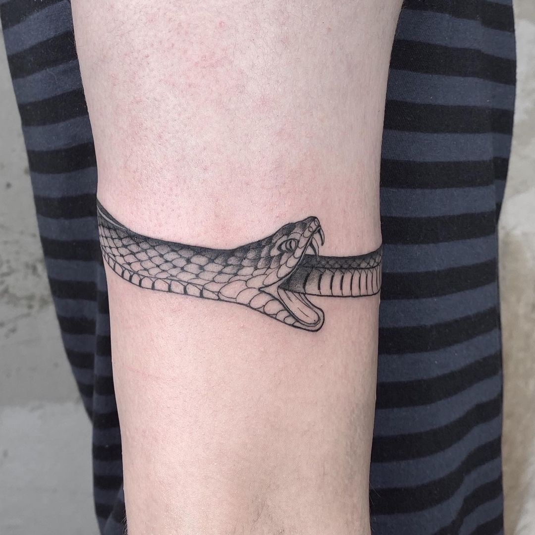 Pulsera de antebrazo Tatuaje de Ouroboros