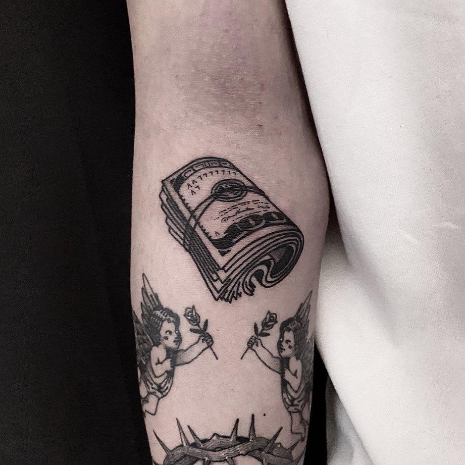 Tatuaje de Dinero Pequeño