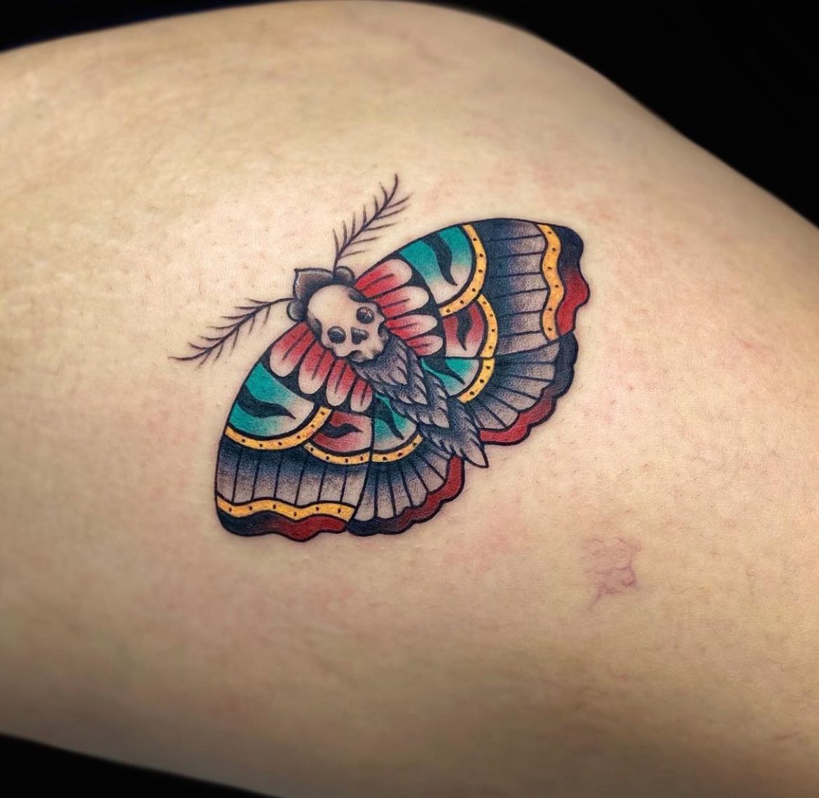 Tatuaje de Polilla Roja