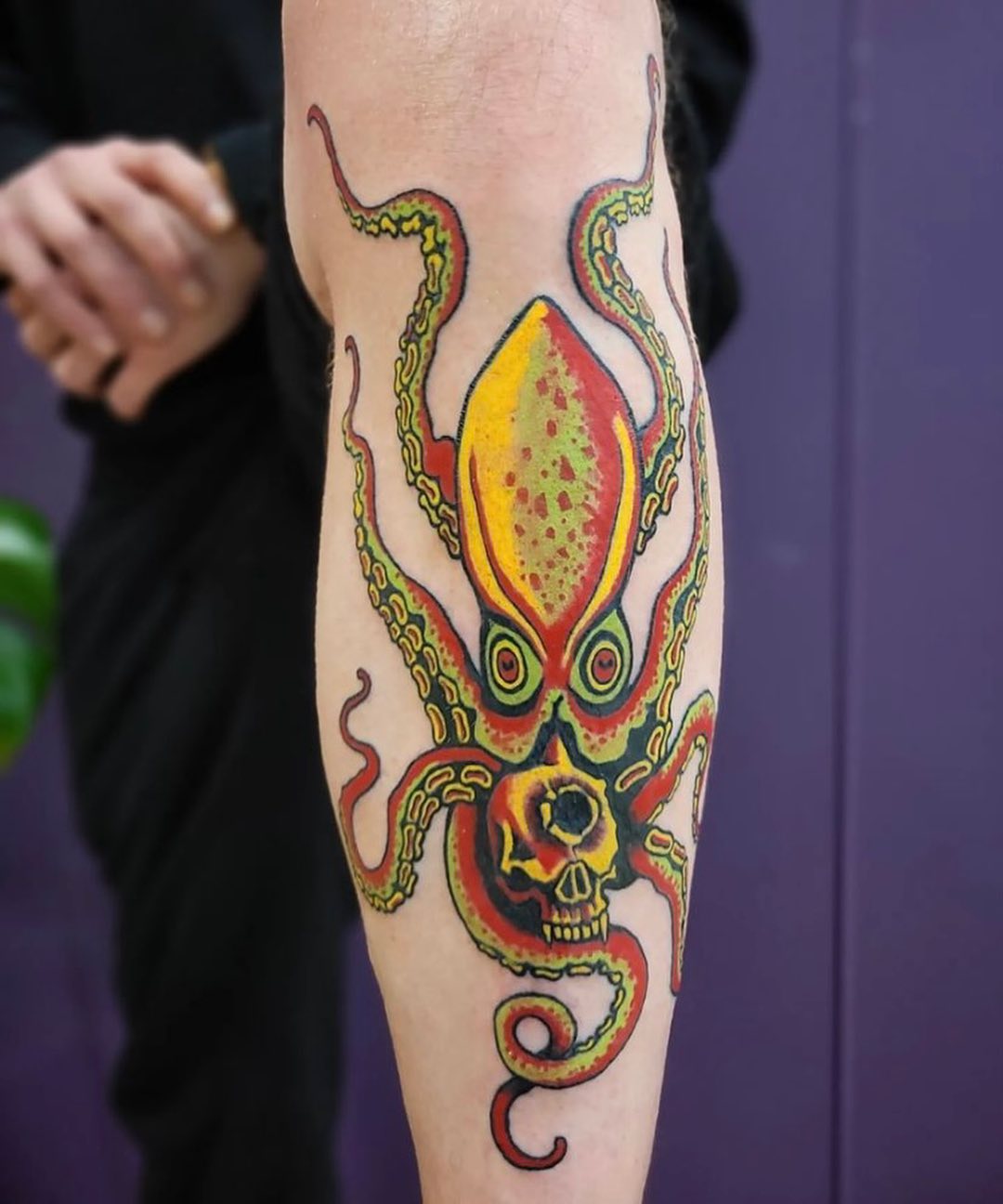 Tatuaje de pulpo alucinante