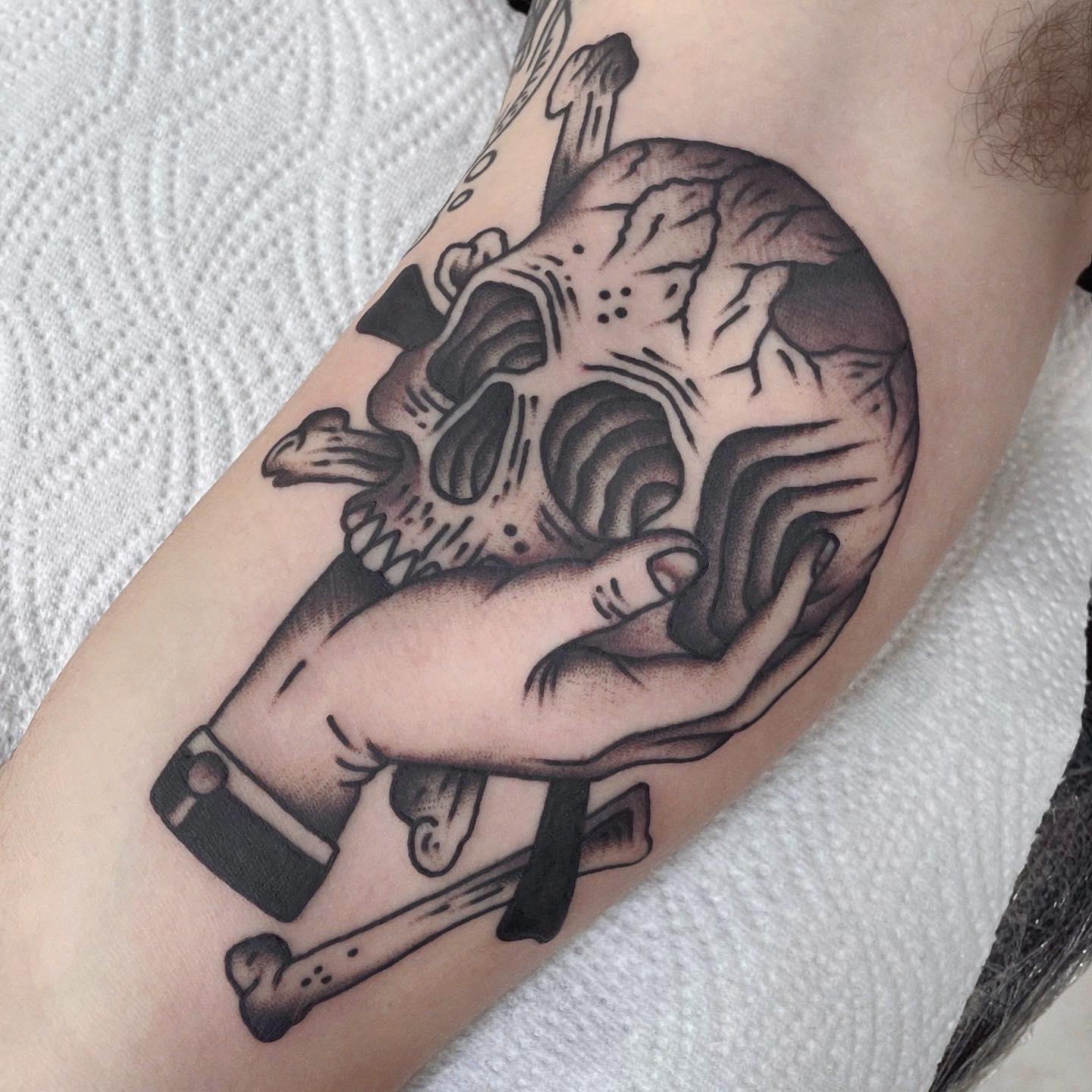 Calavera Negra Tatuaje Memento Mori