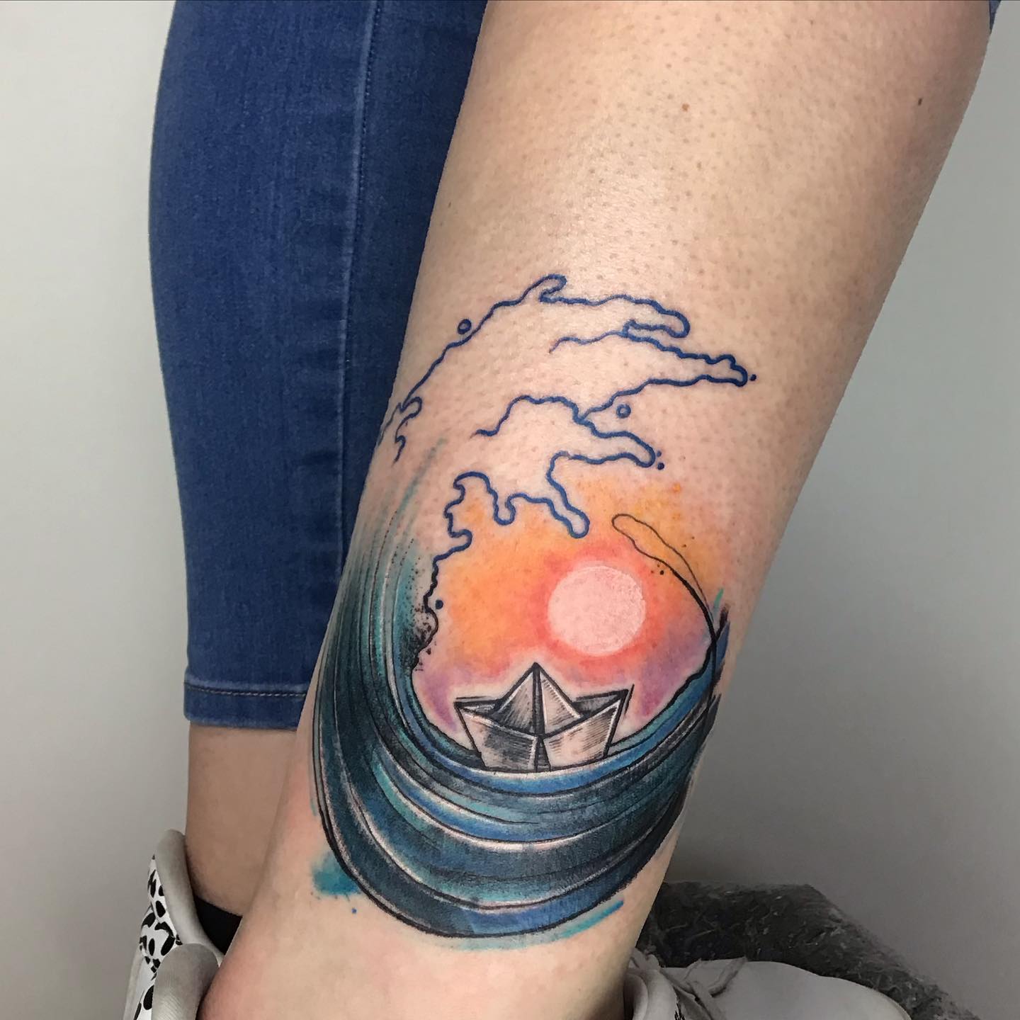 Cubierta Mística Tatuaje Idea Colorida