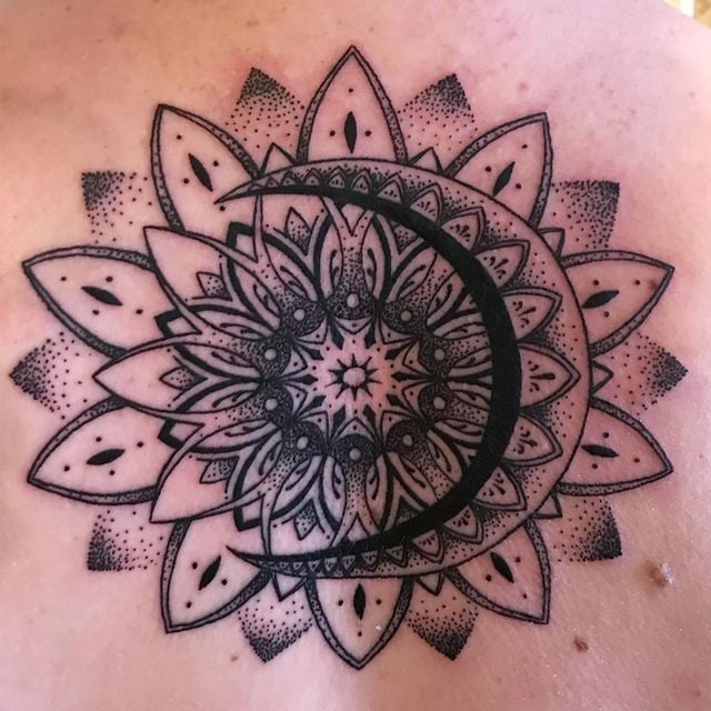 Diseño de Girasol y Luna