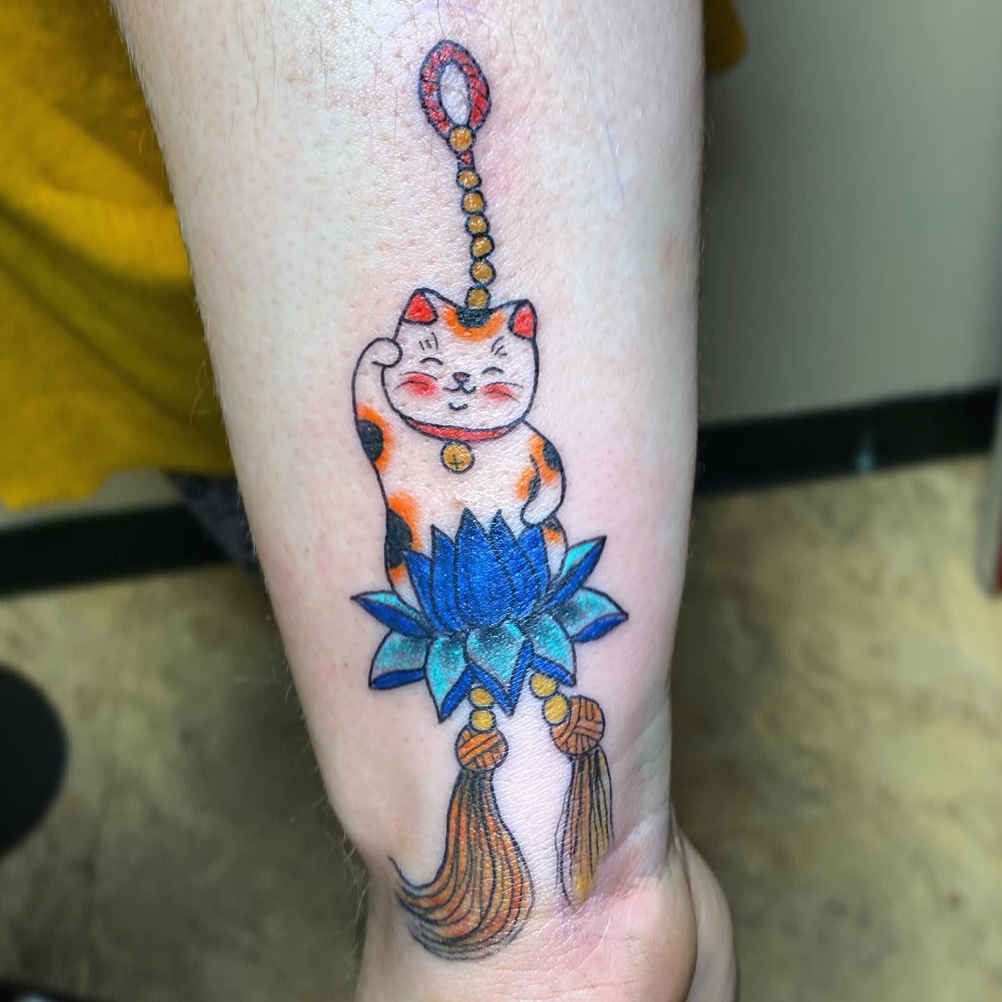 Diseño de tatuaje de Lotus Azul