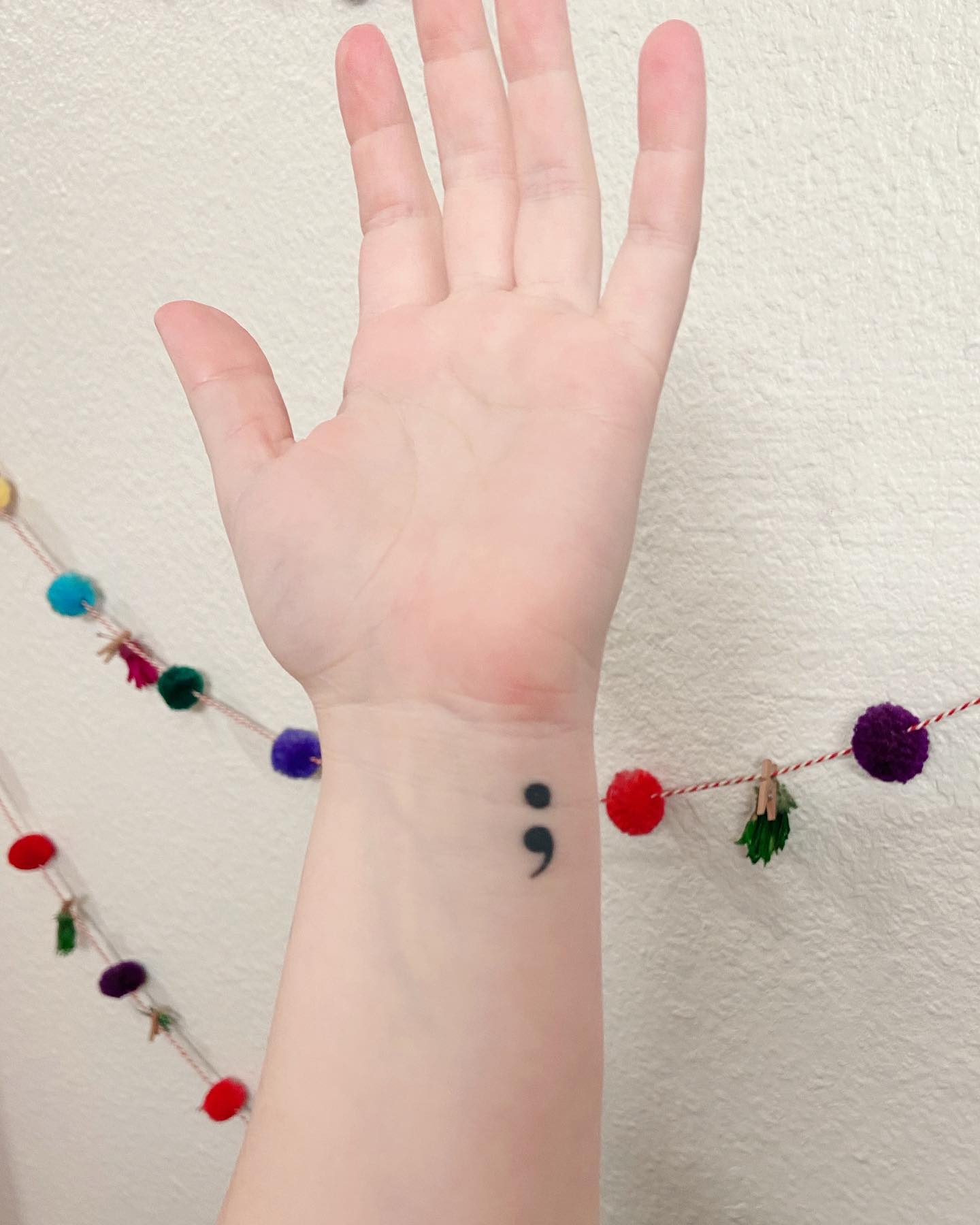 Muñeca Punto y coma Imprimir Tatuaje