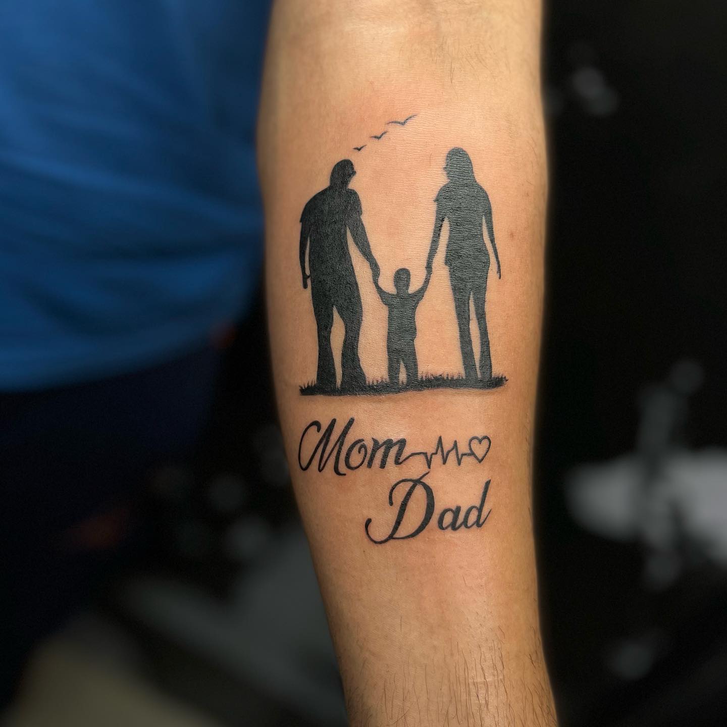 Tatuaje de brazalete Retrato familiar