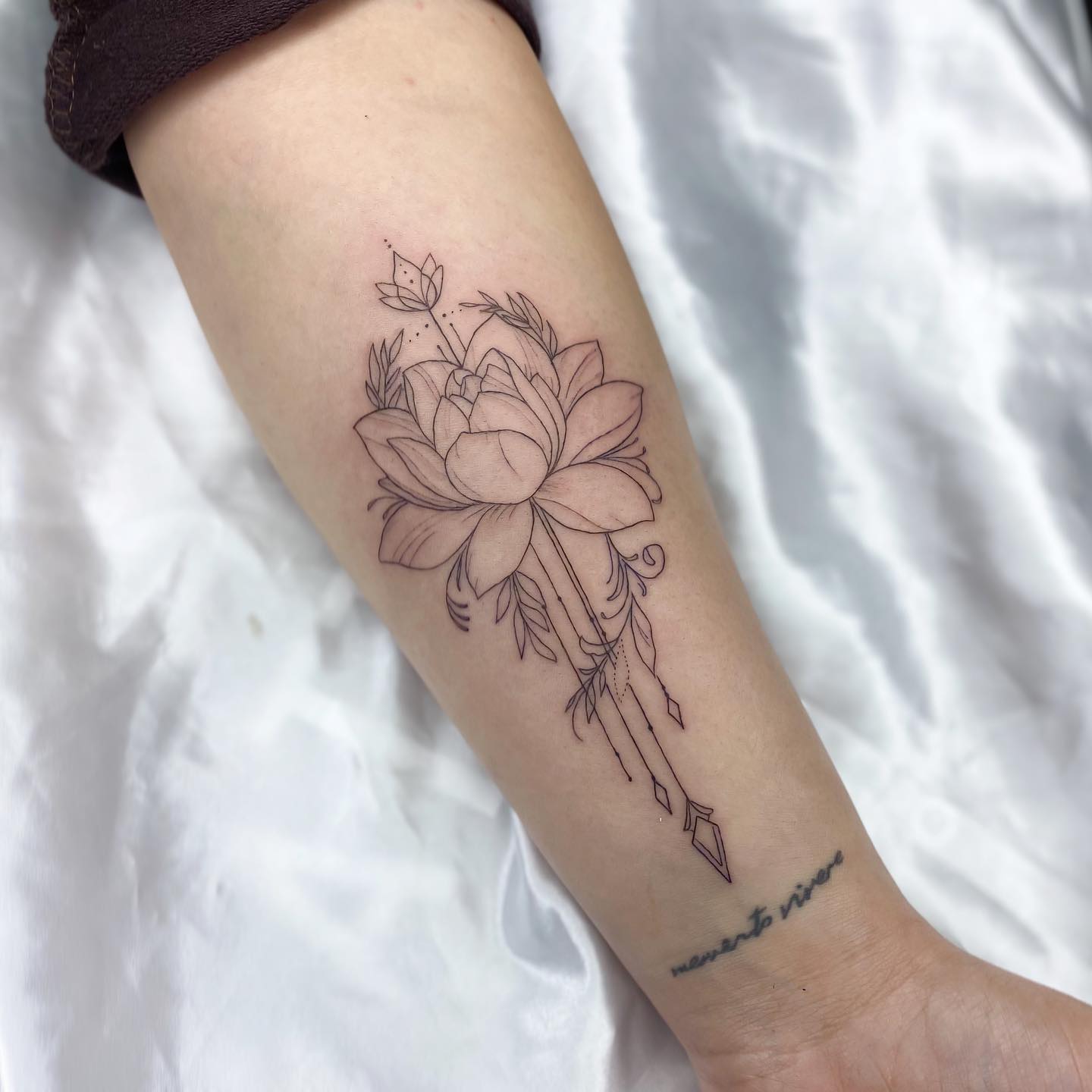 Tatuaje Loto Negro