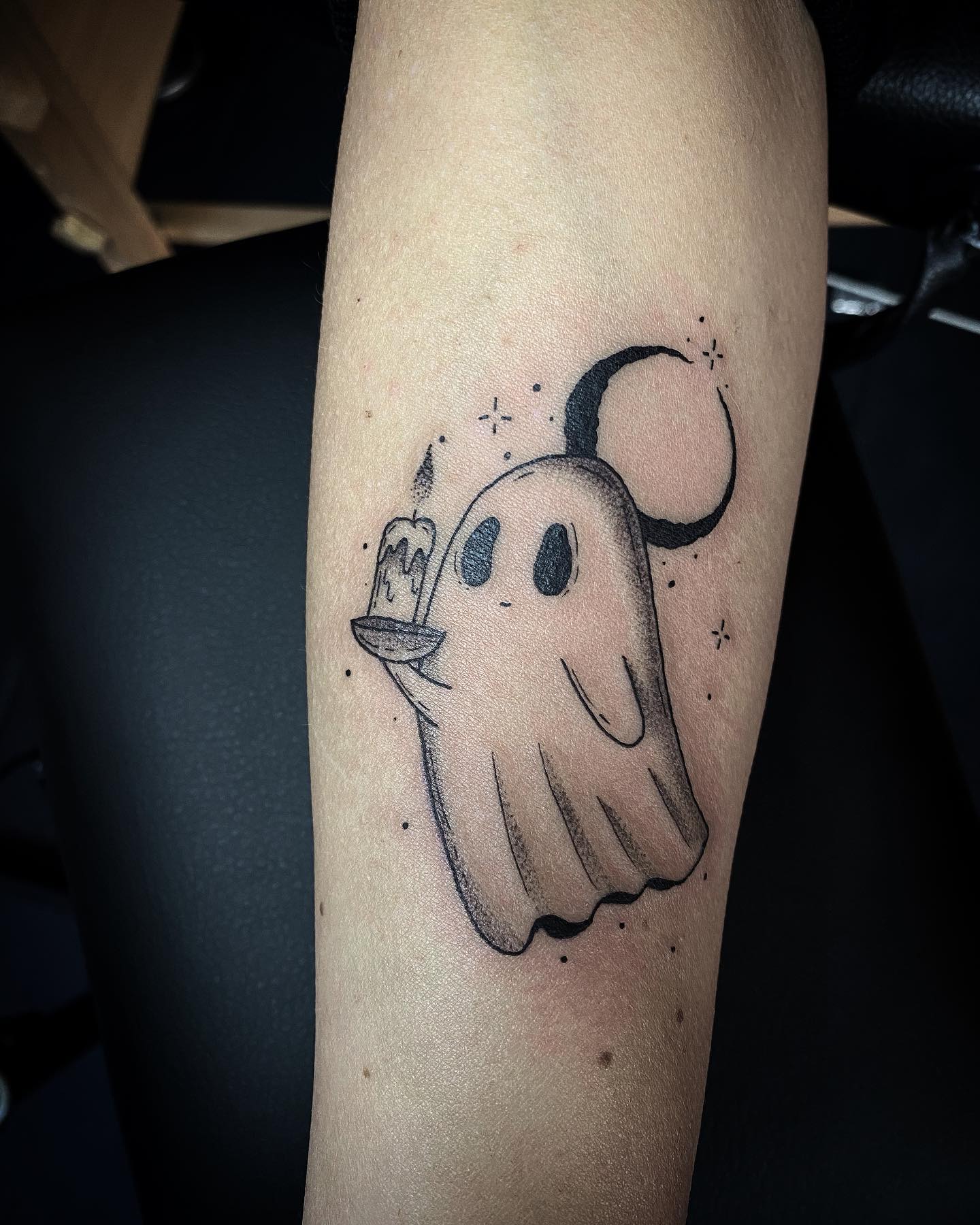 Diseño Fantasmal Tatuaje Brujería