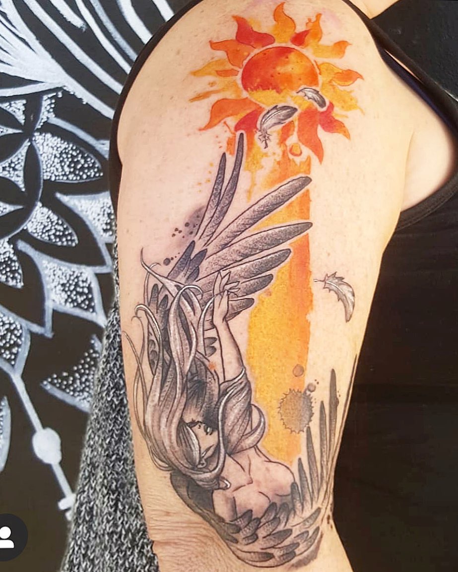 Flama Tatuaje Ícaro