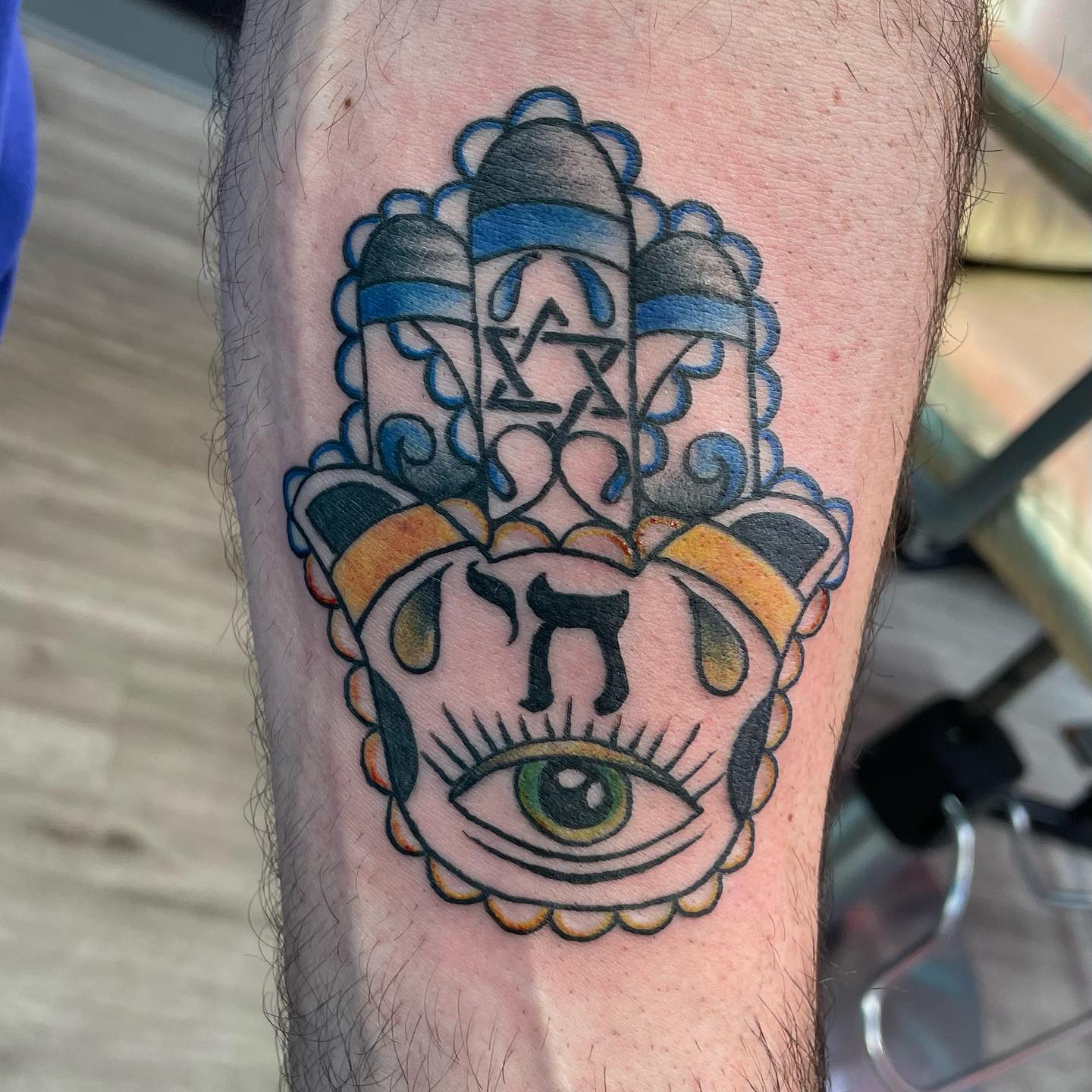 Hamsa y Estrella de David