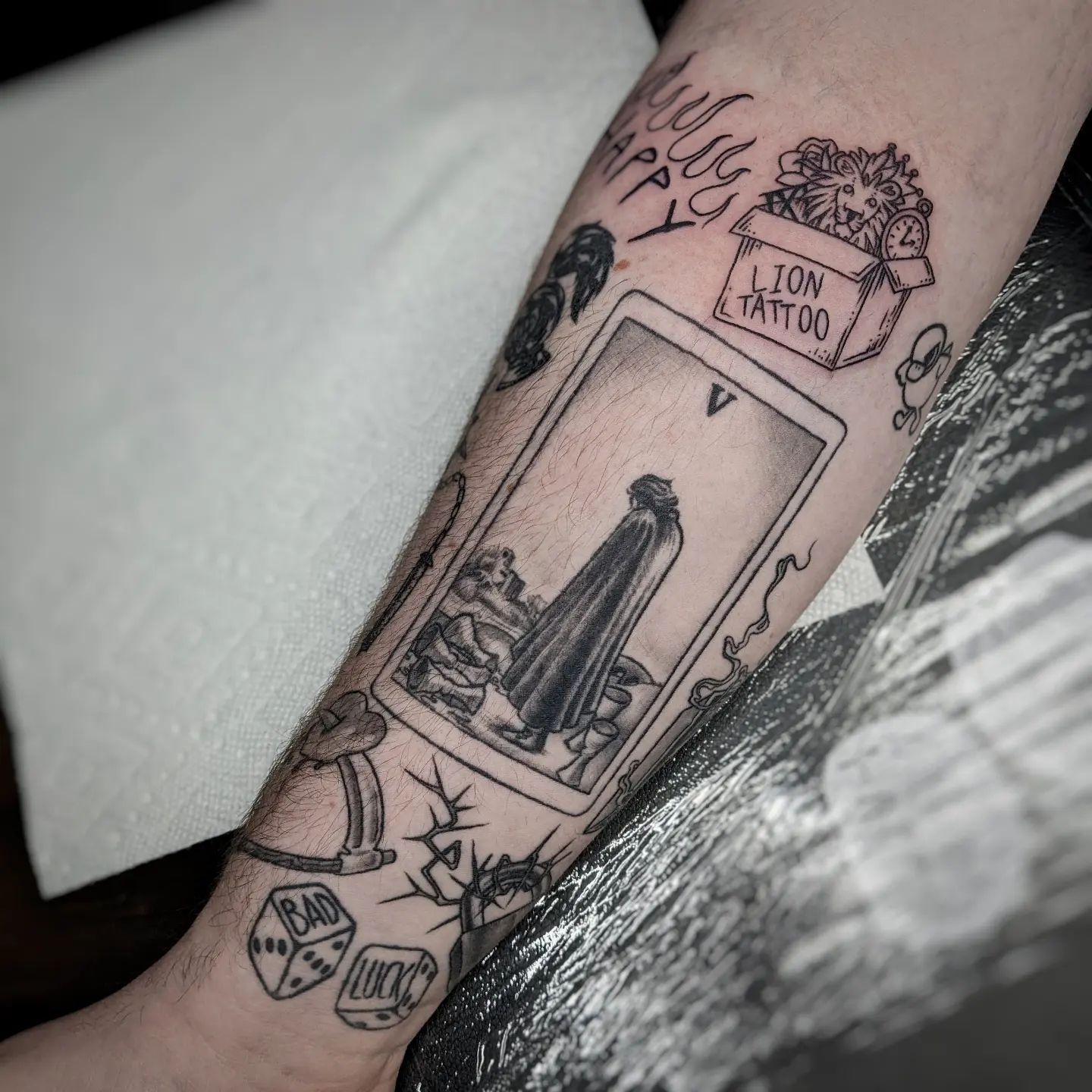 Tatuaje con retazos de memoria