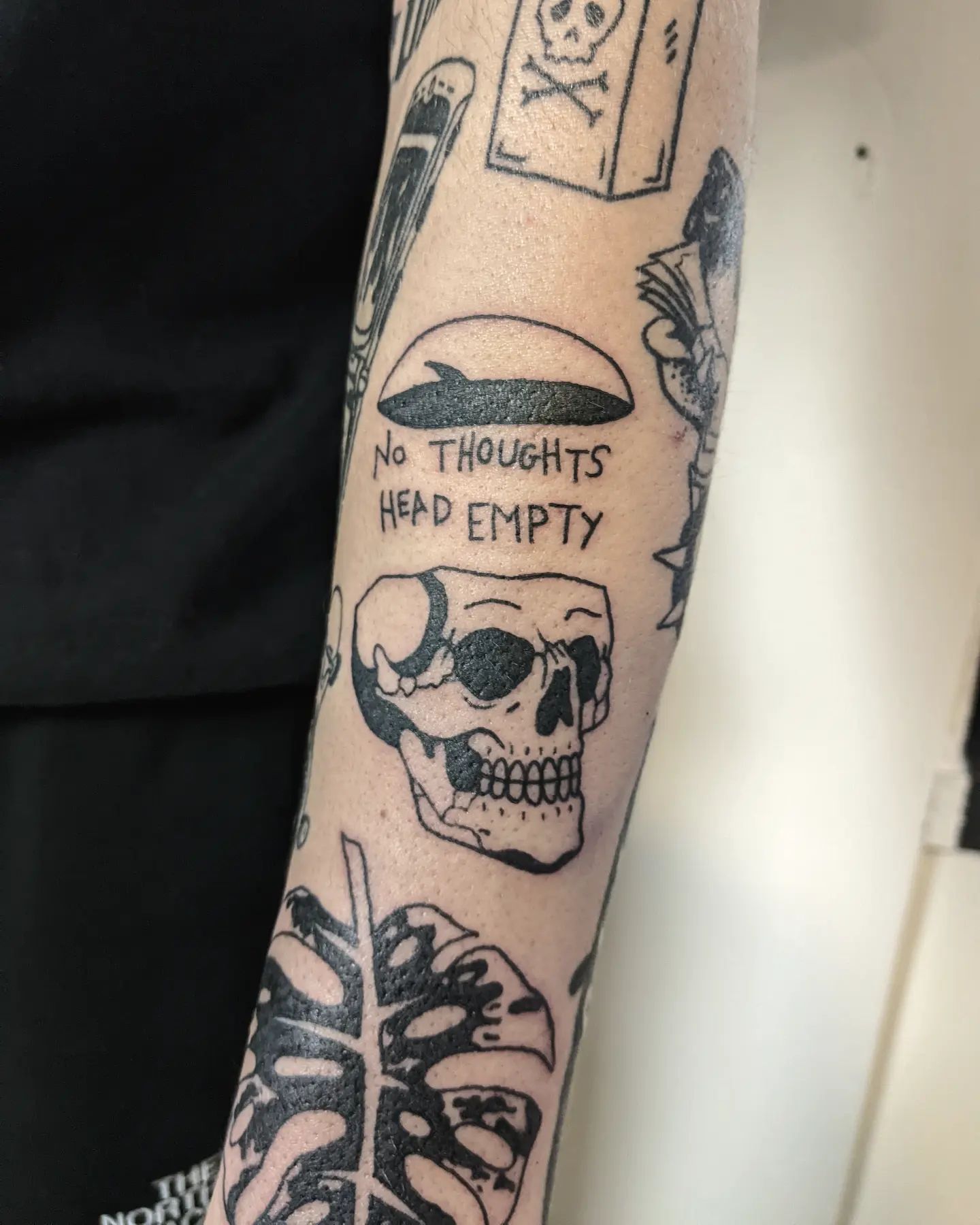 Tatuaje de Calavera en Retazos
