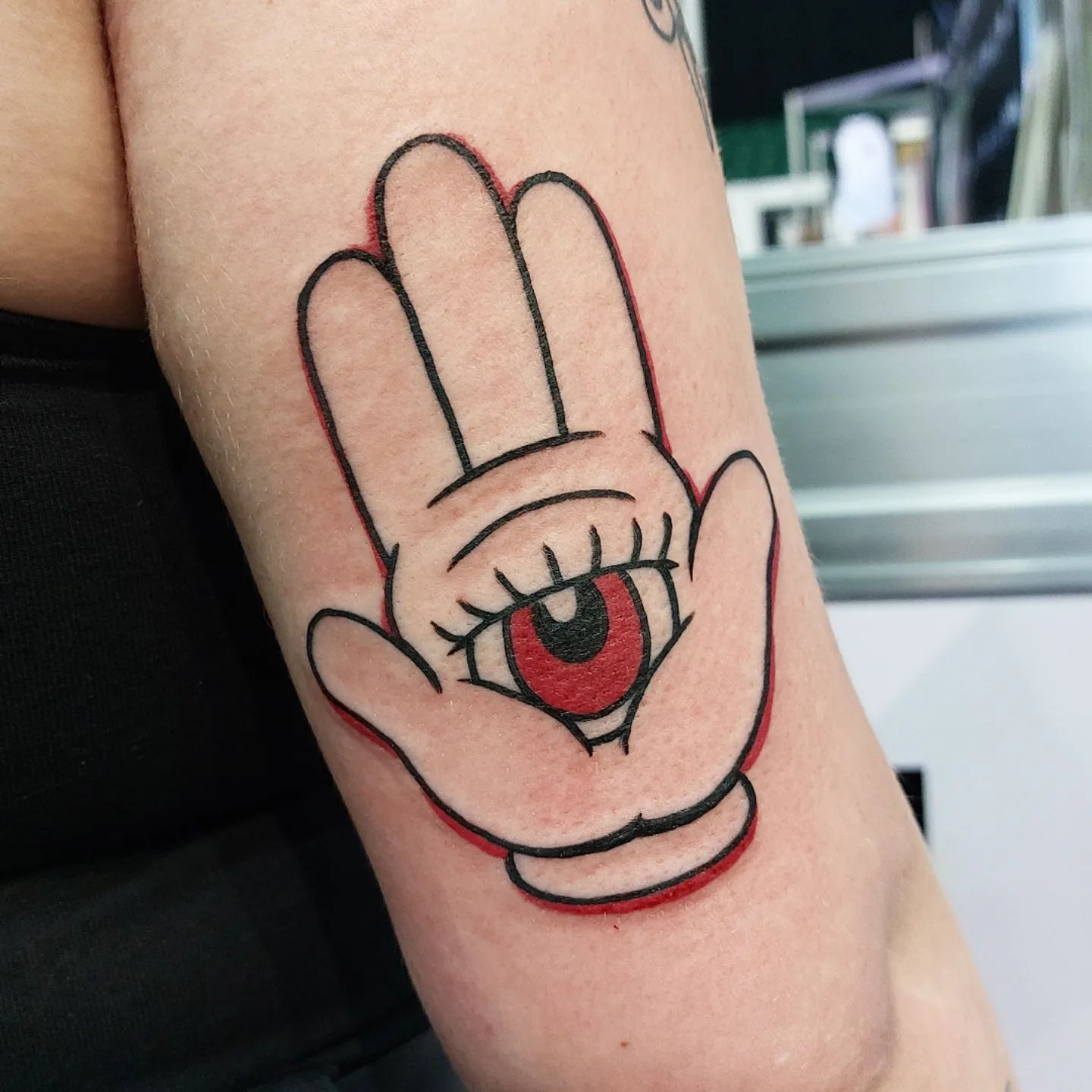 Tatuaje de Jamsa transformado en caricatura