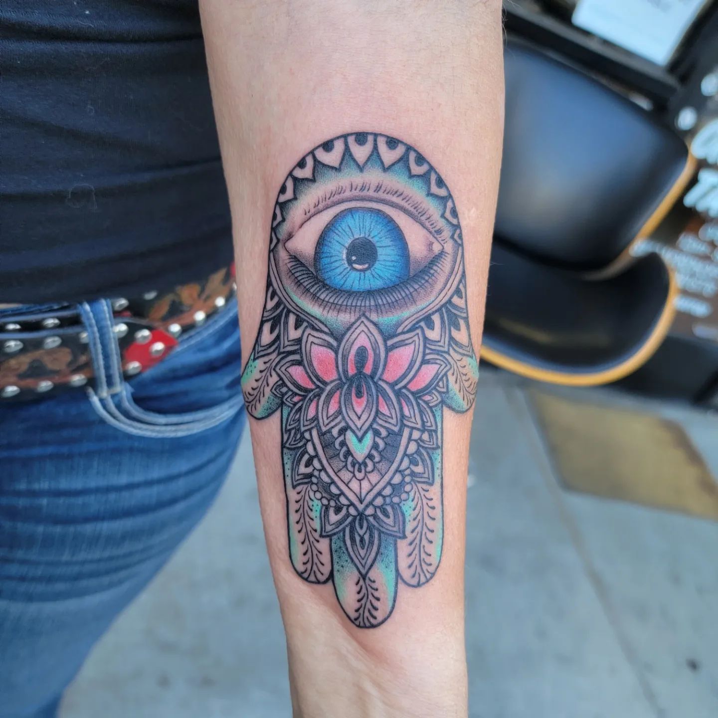 Tatuaje excepcional de Hamsa