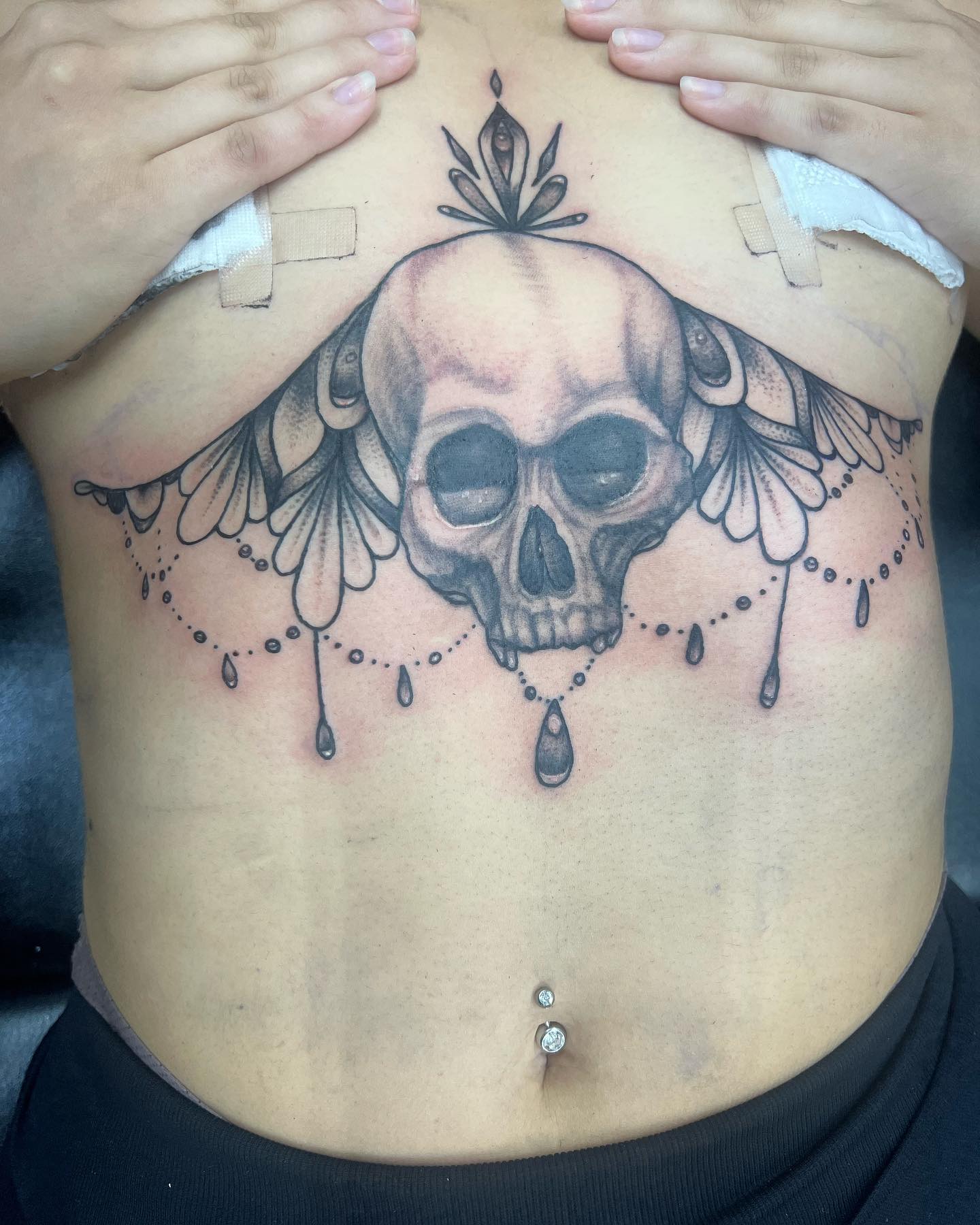 Tatuaje de Calavera Negra