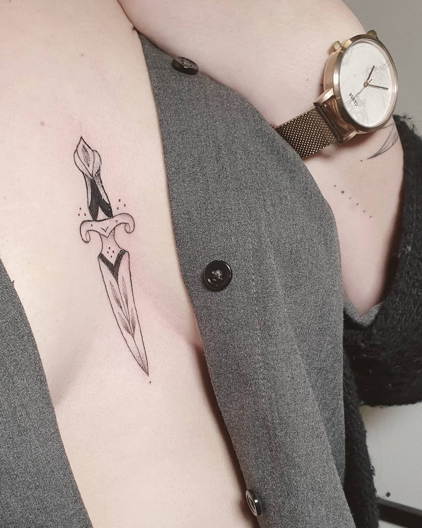 Tatuaje de Daga