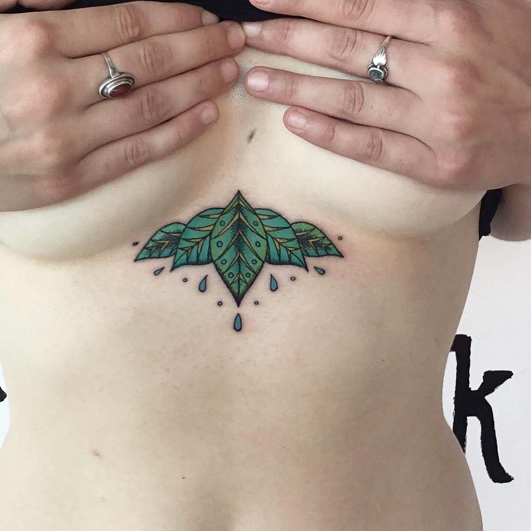 Tatuaje de hoja