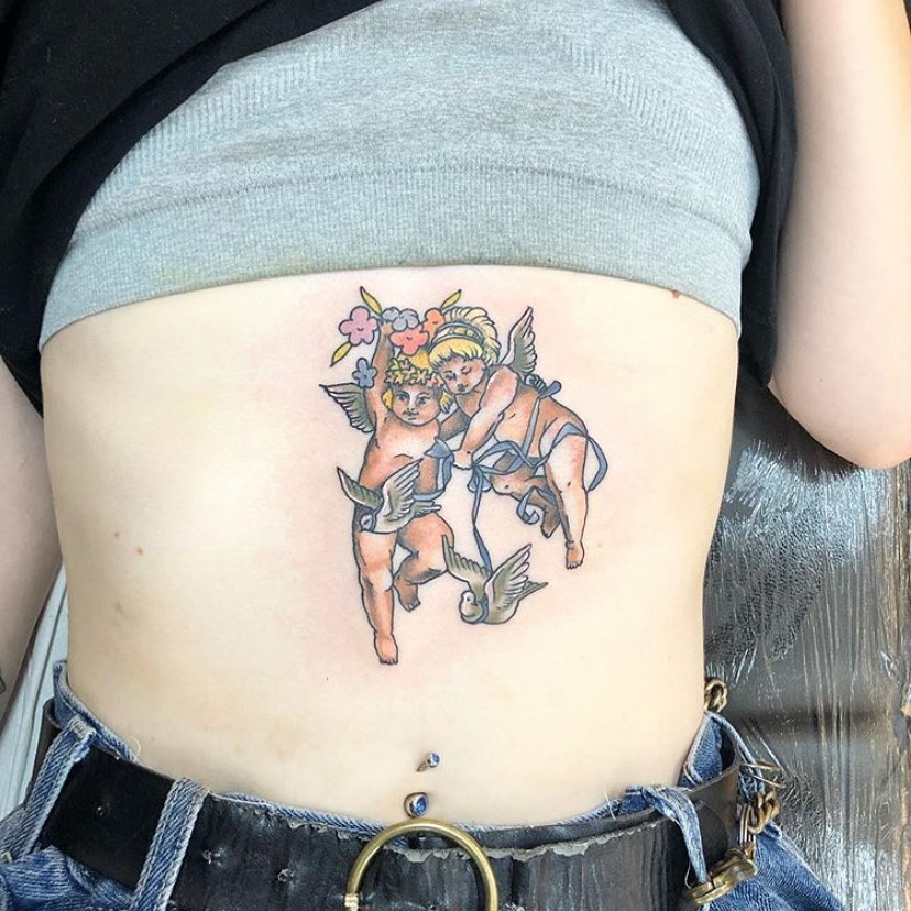 Tatuaje de Querubines