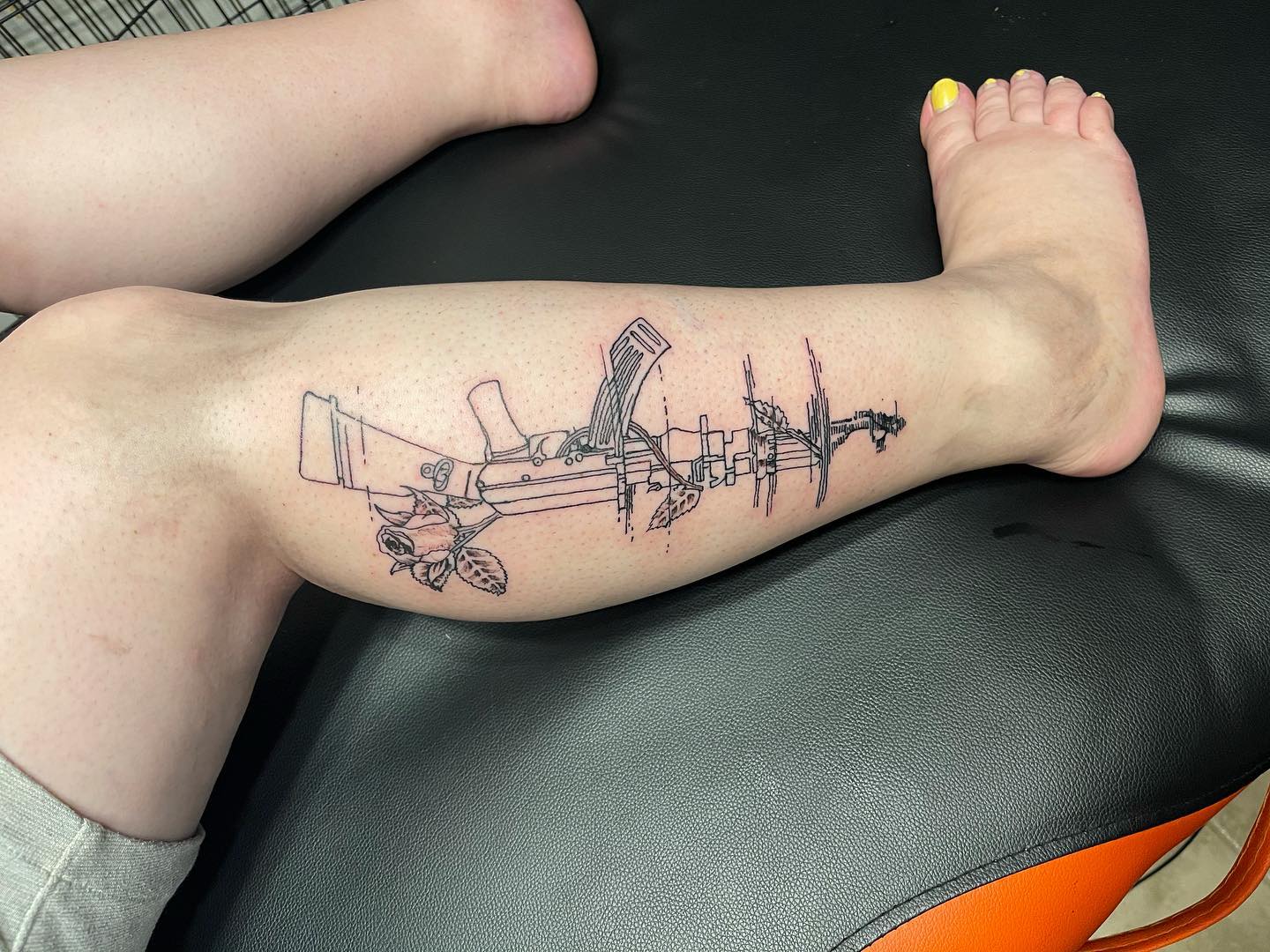 Ternera Idea de tatuaje AK