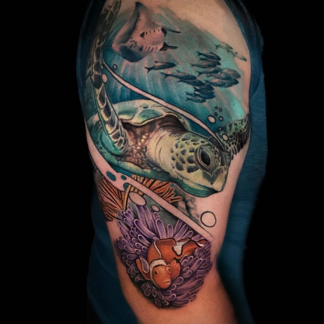 Diseño impresionante de tortuga marina