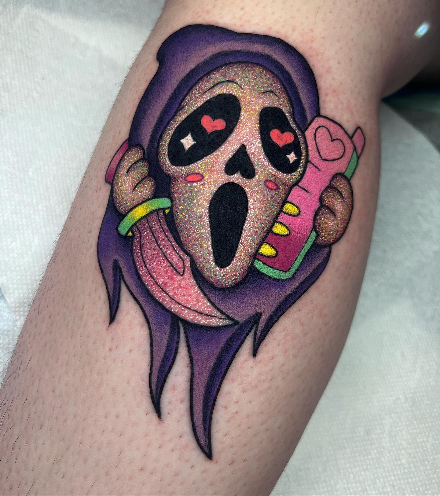 Grito Purpurina Tatuaje