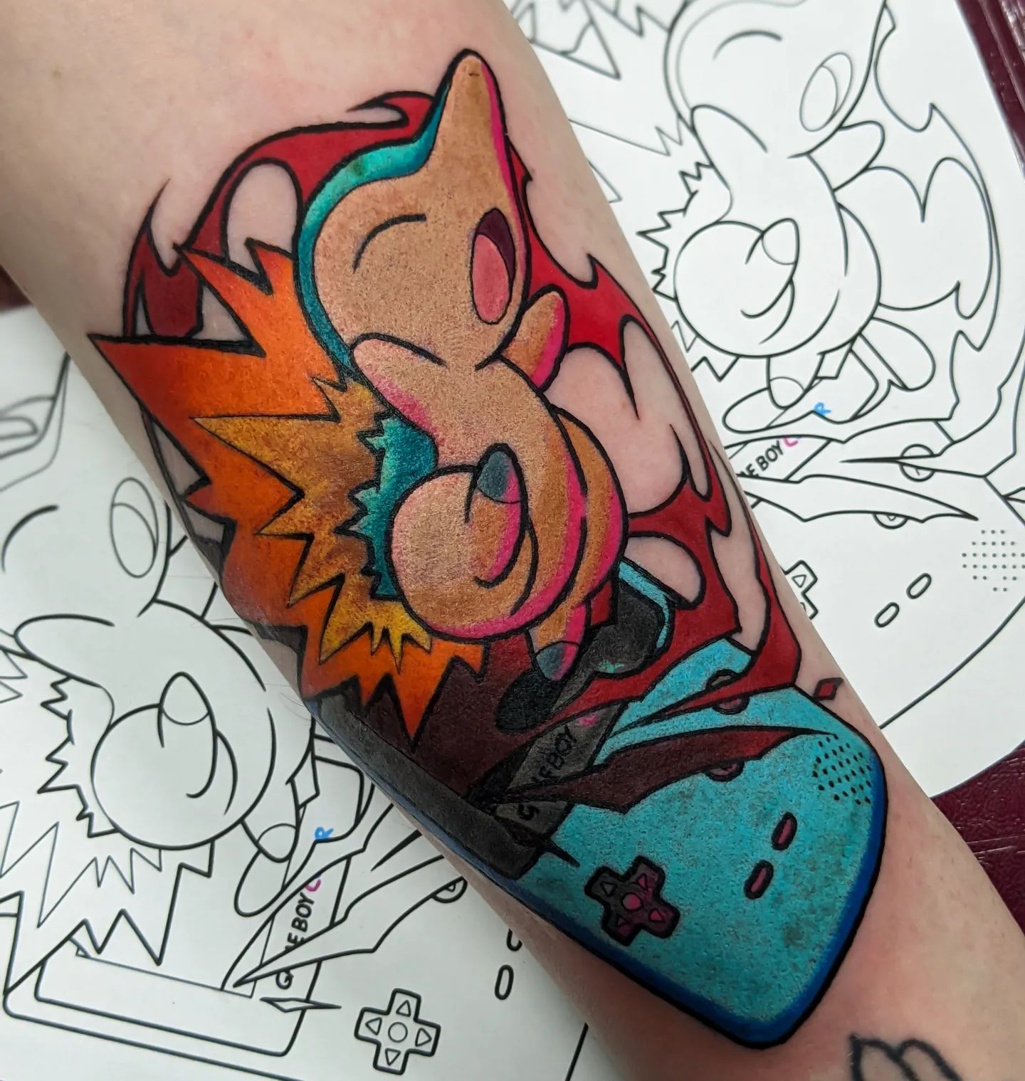 Tatuaje de Cyndaquil