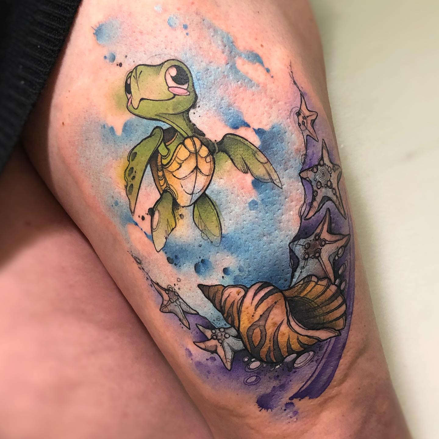 Tatuaje de Tortuga Marina Bebé