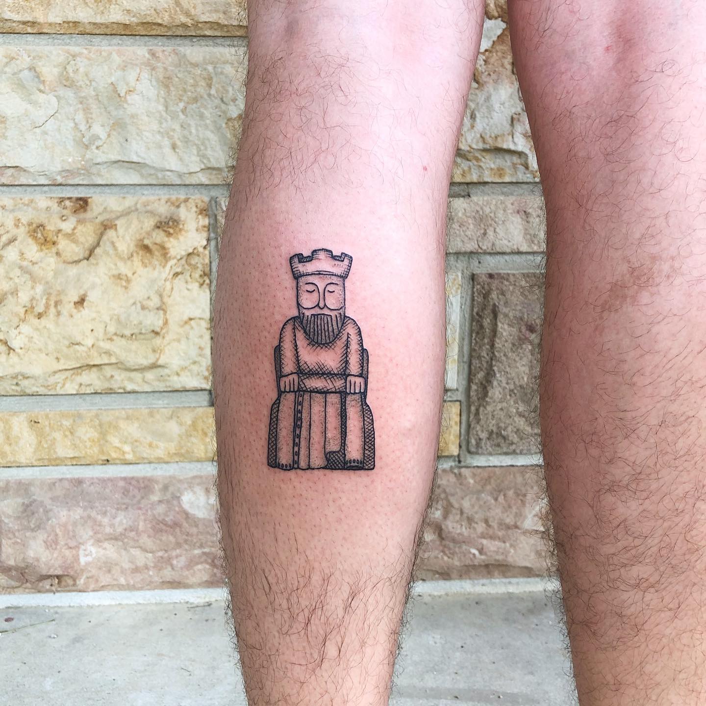 Pieza del Rey Tatuaje de Ajedrez