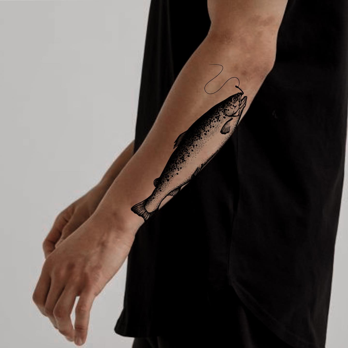 Tatuaje de Brazo de Pez