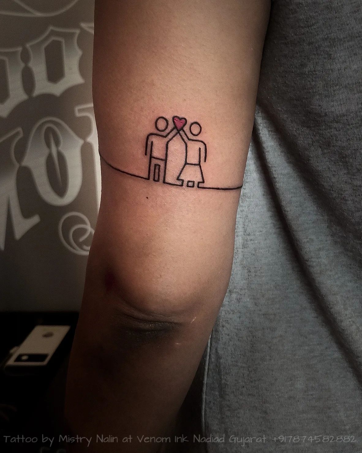 Tatuaje de pareja pequeño