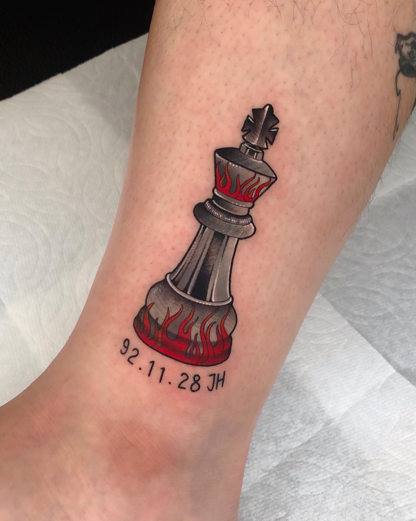 Tatuaje de Pieza de Ajedrez